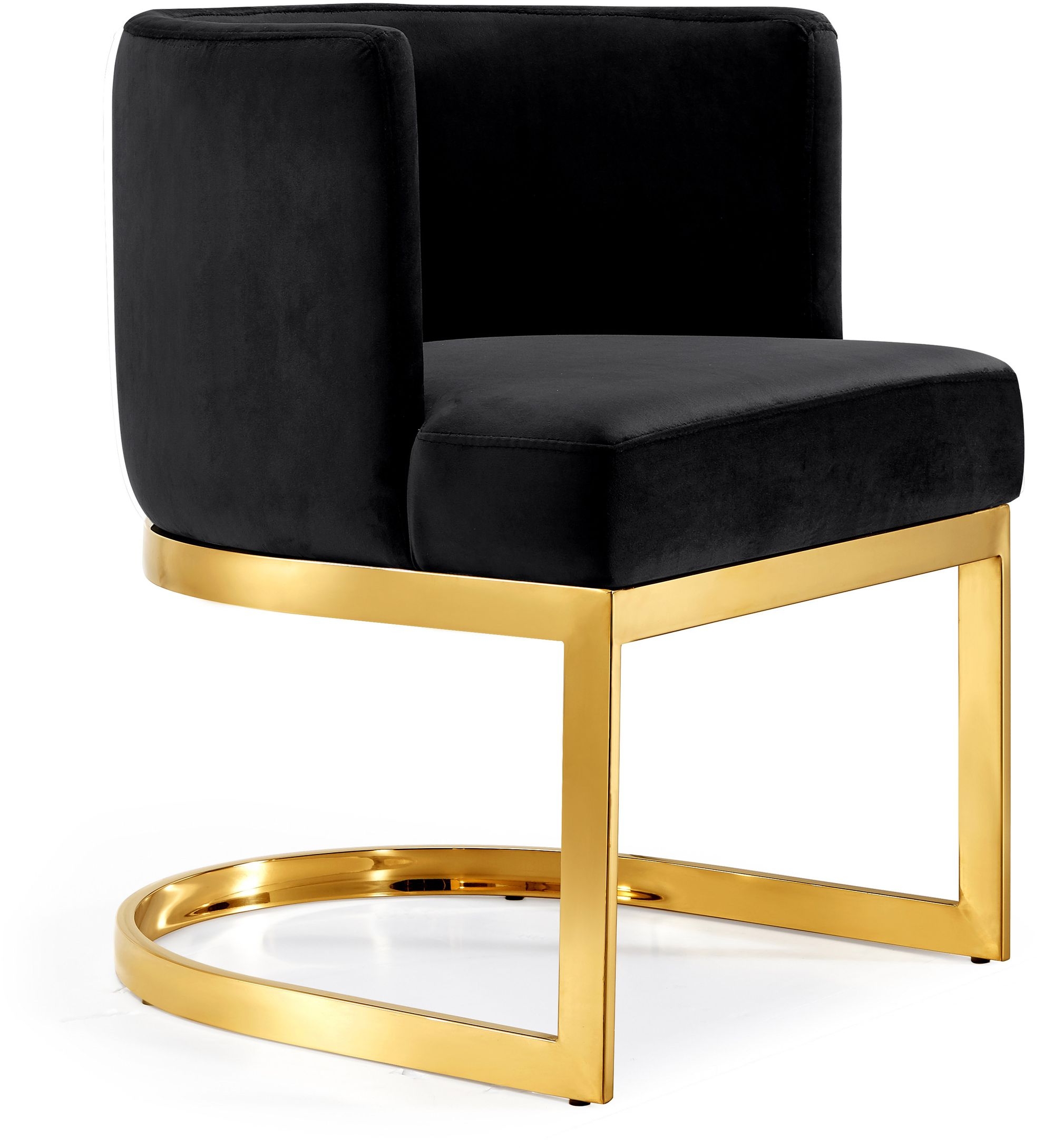 Gianna Velvet Dining Chair with Stainless Steel Base
