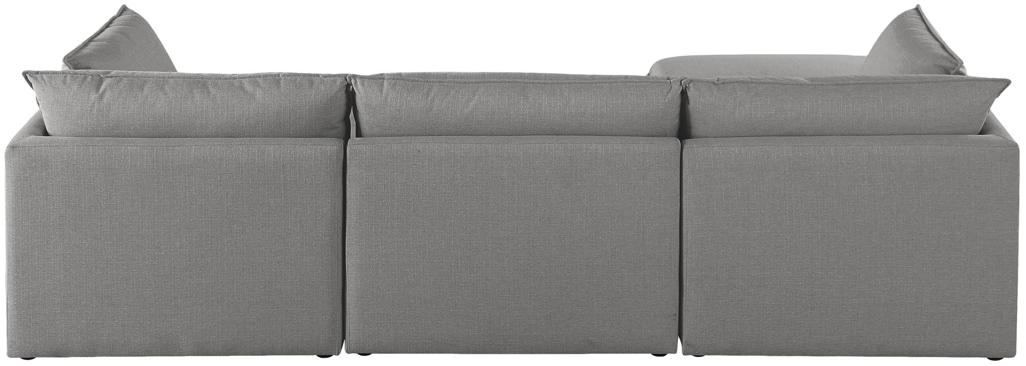 Mackenzie 120" 4-Piece Linen Fabric Modular Sectional Sofa