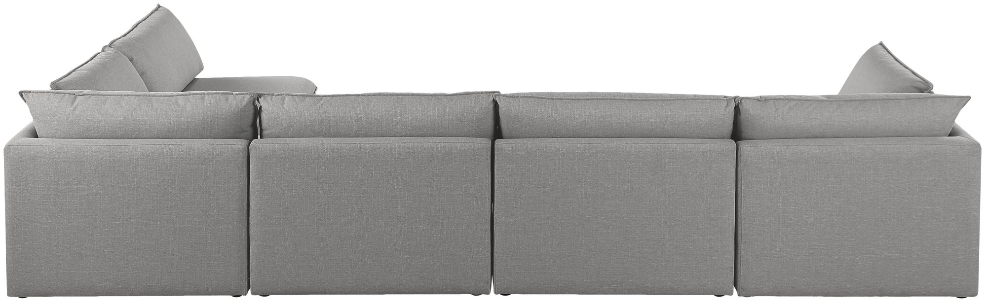 Mackenzie 160" 5-Piece Linen Fabric Modular Corner Sectional Sofa