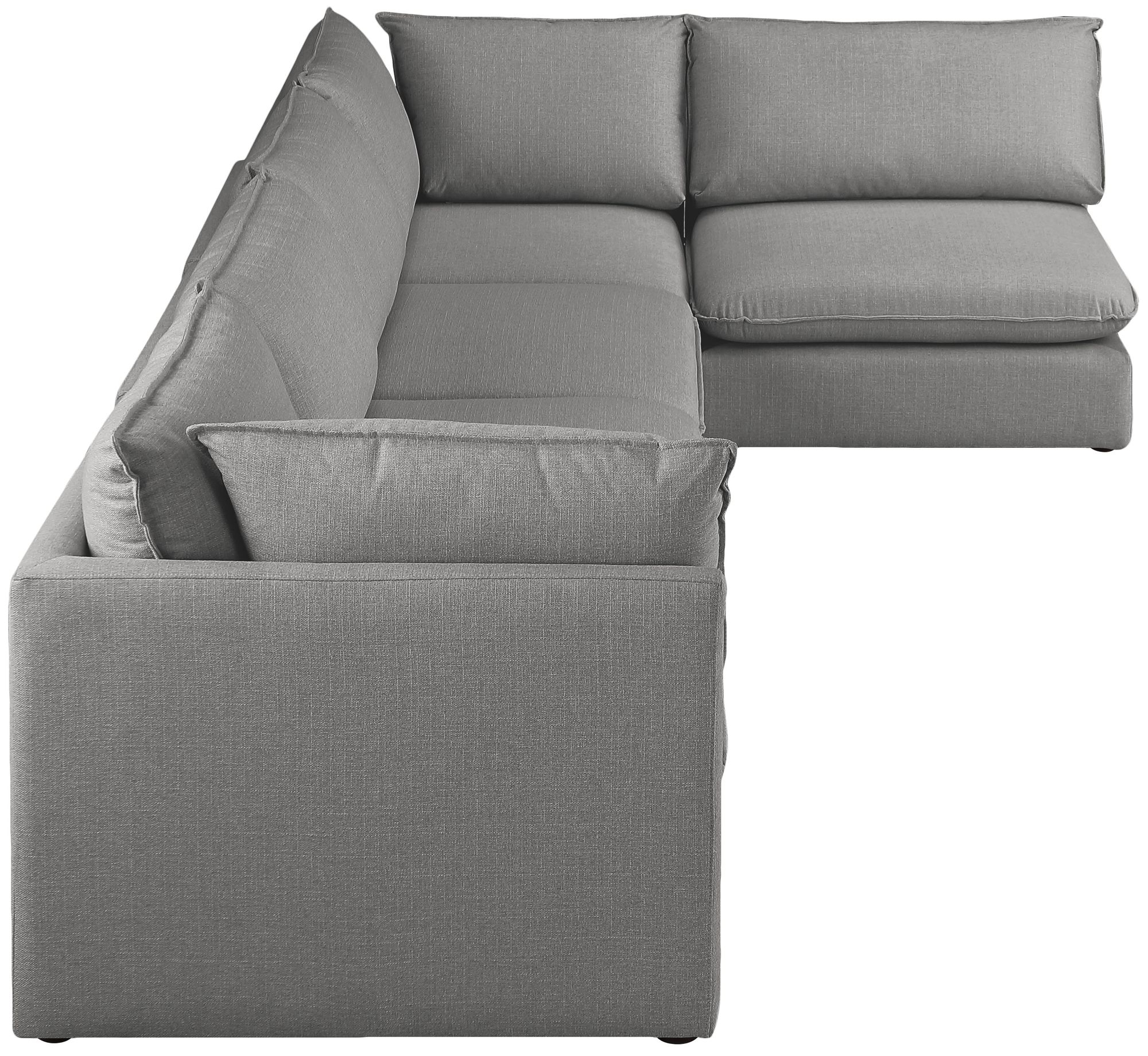 Mackenzie 160" 5-Piece Linen Modular Corner Sectional