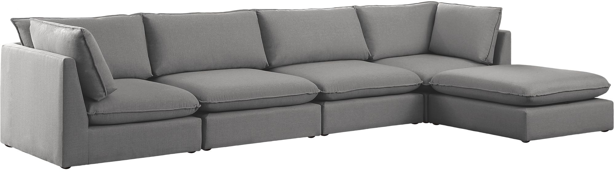 Mackenzie 160" 5-Piece Linen Modular Sectional