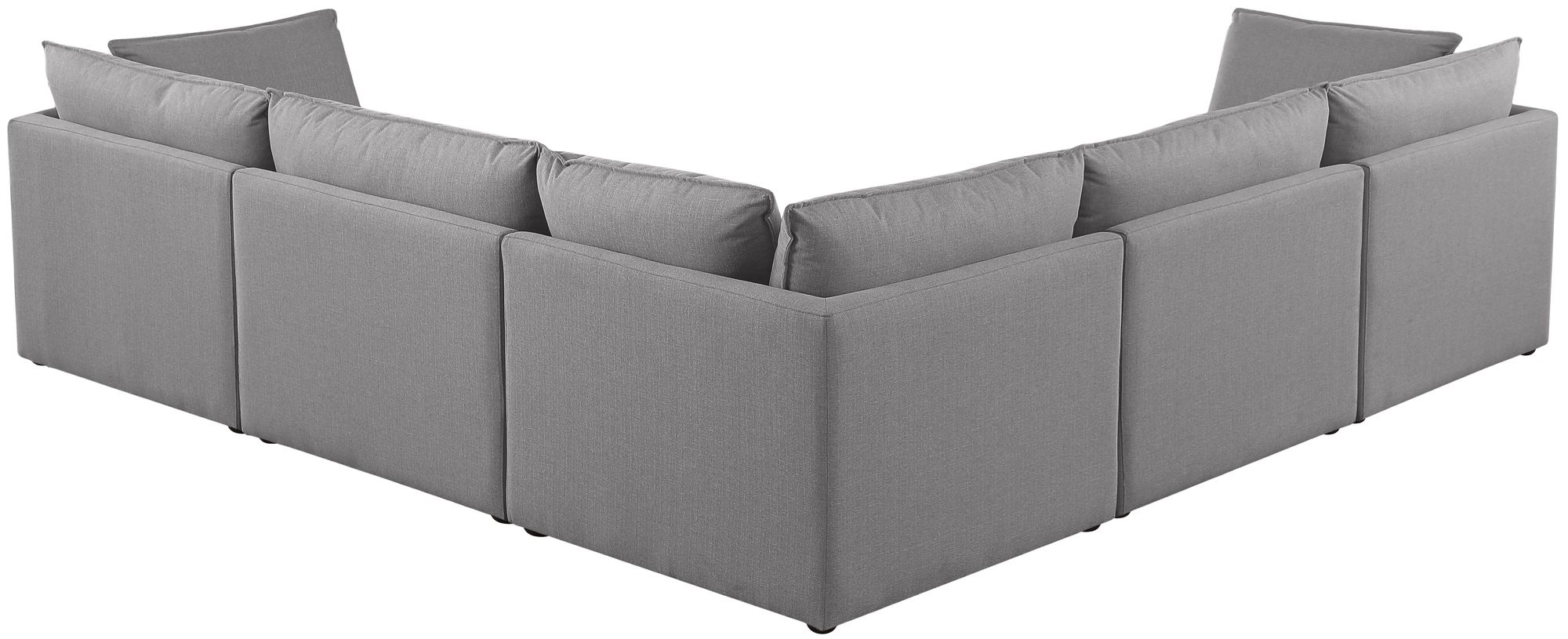 Mackenzie 120" 5-Piece Linen Modular Sectional