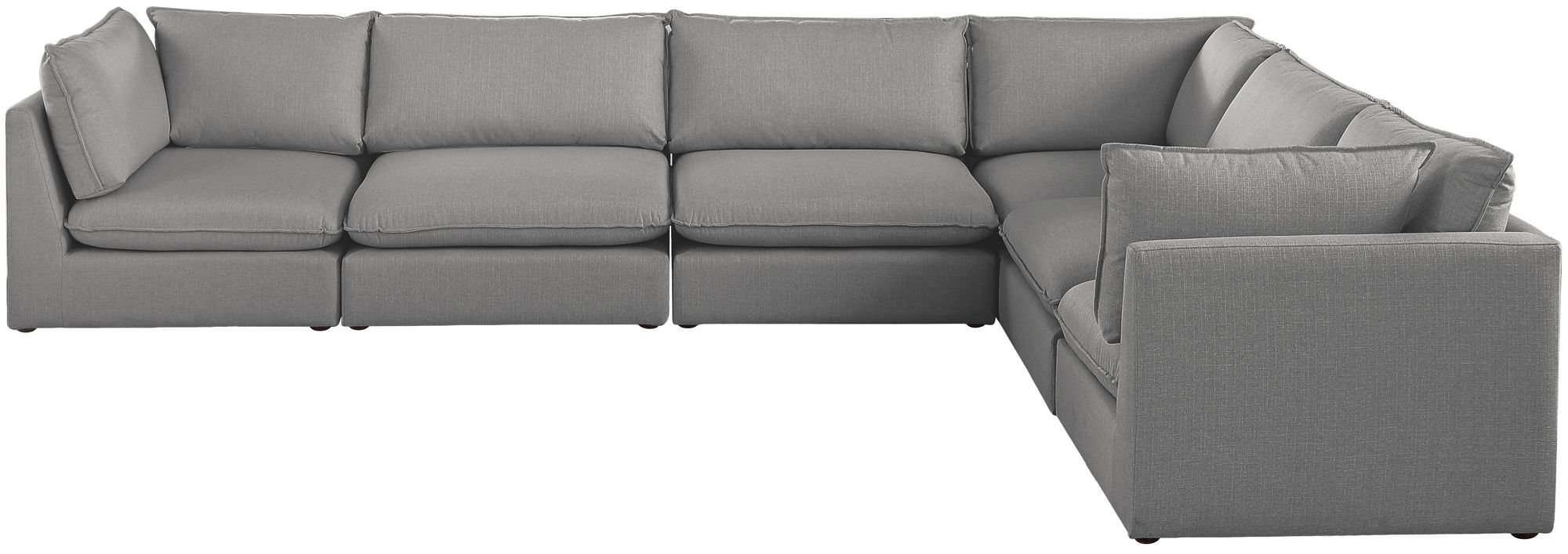 Mackenzie 160" 6-Piece Linen Fabric Modular Sectional Sofa