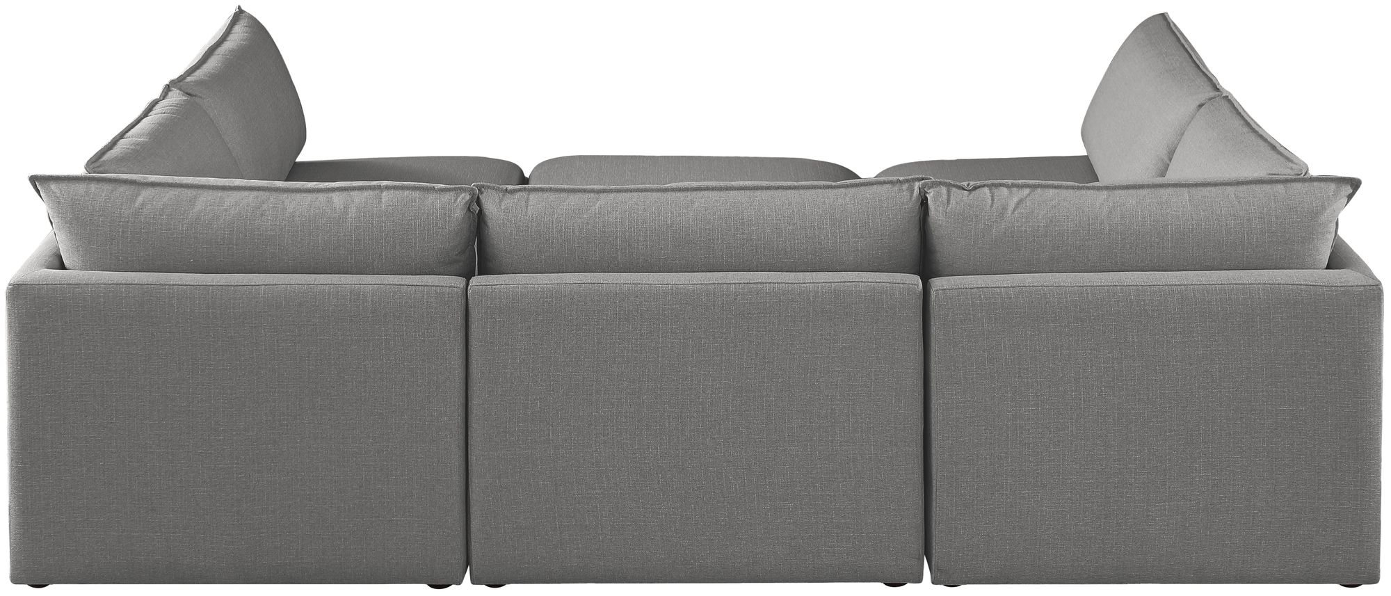 Mackenzie 120" 6-Piece Linen Fabric Modular Sectional Sofa