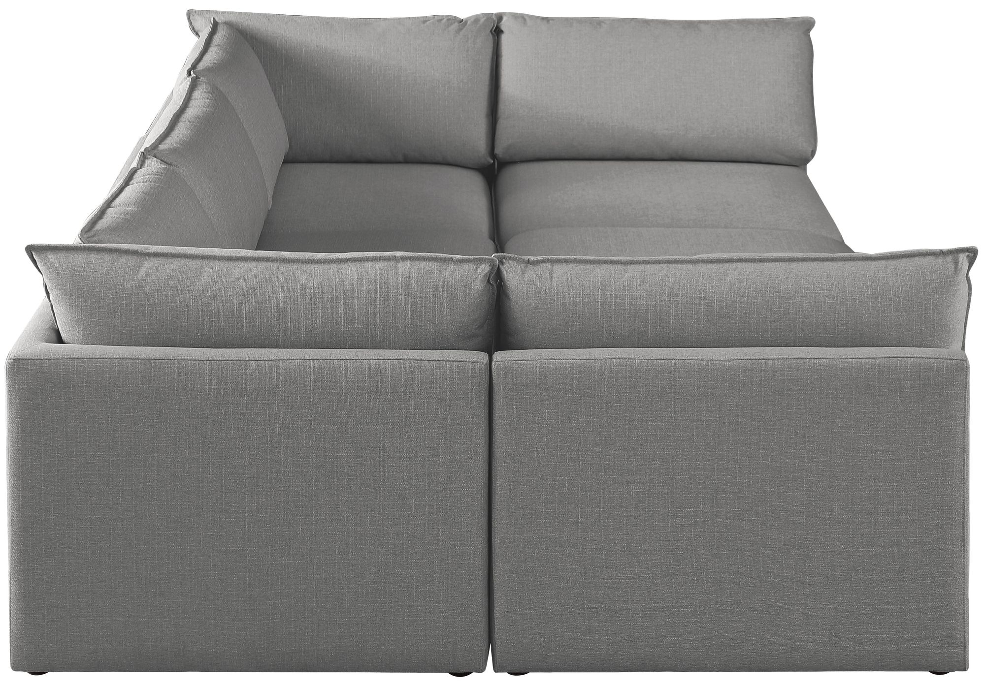 Mackenzie 120" 6-Piece Linen Fabric Modular Sectional Sofa