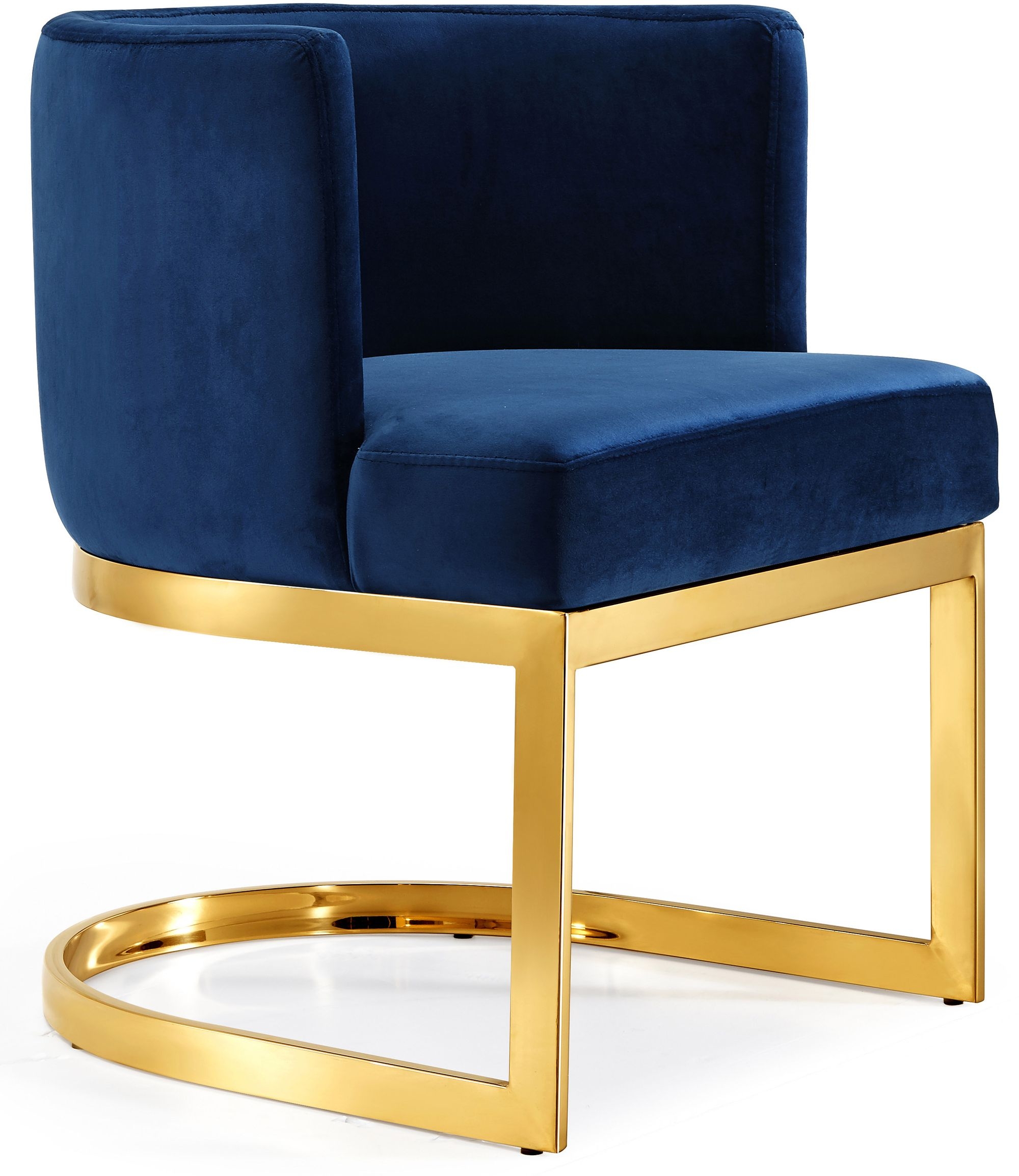 Gianna Velvet Dining Chair with Stainless Steel Base