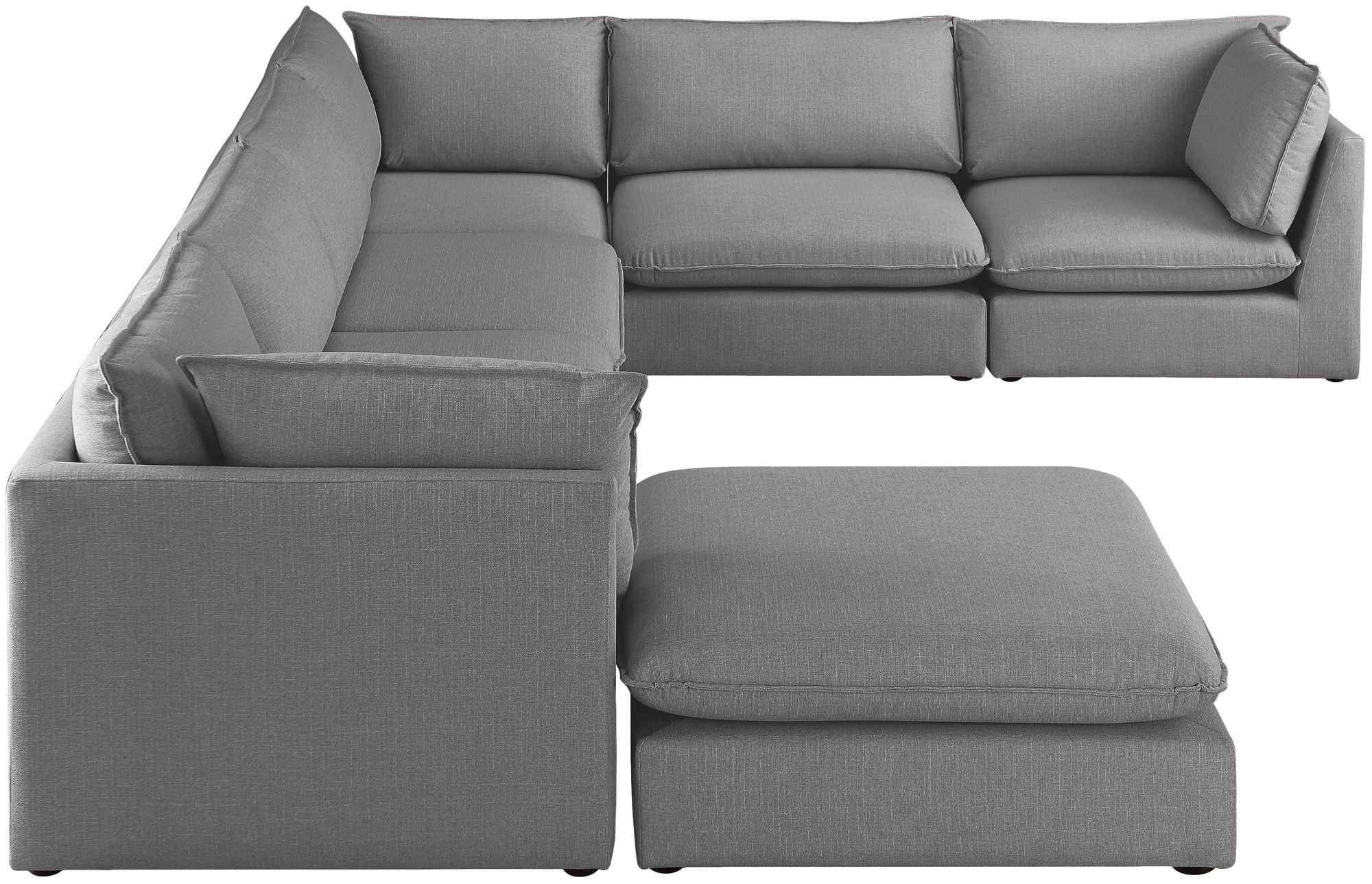 Mackenzie 160" 7-Piece Linen Modular Sectional
