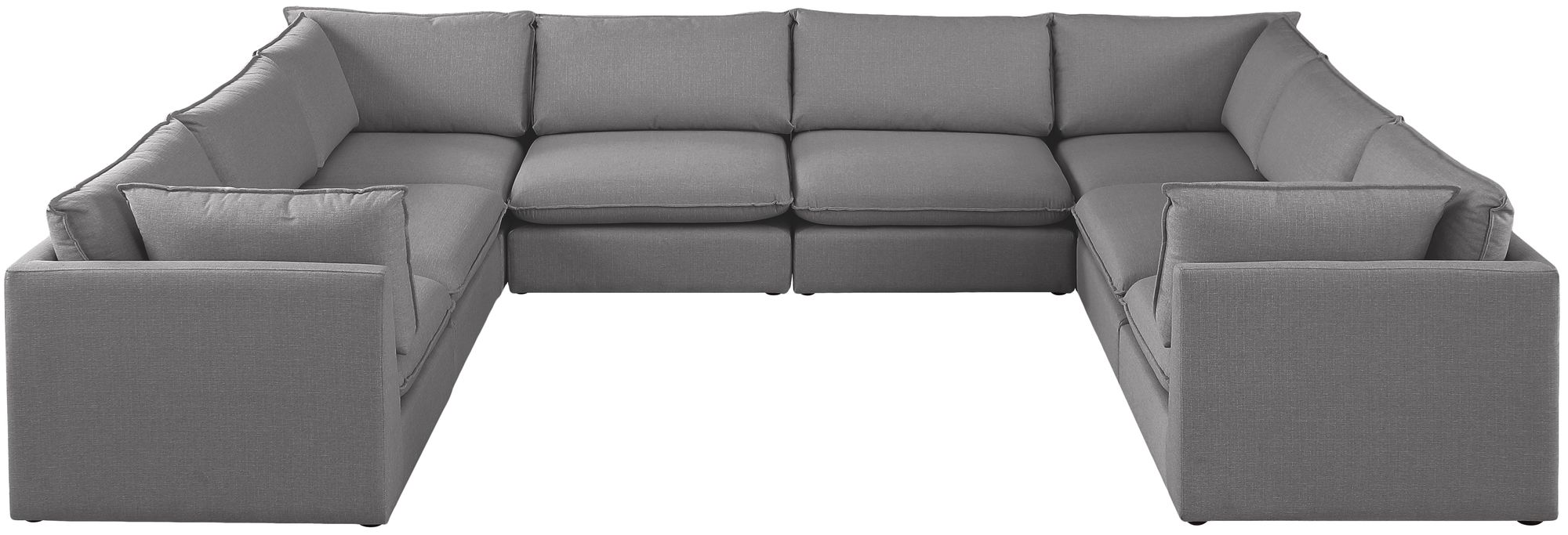 Mackenzie 160" 8-Piece Linen Modular Sectional