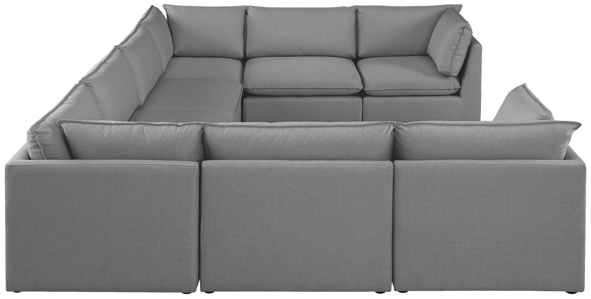 Mackenzie 160" 8-Piece Linen Fabric Modular Sectional Sofa