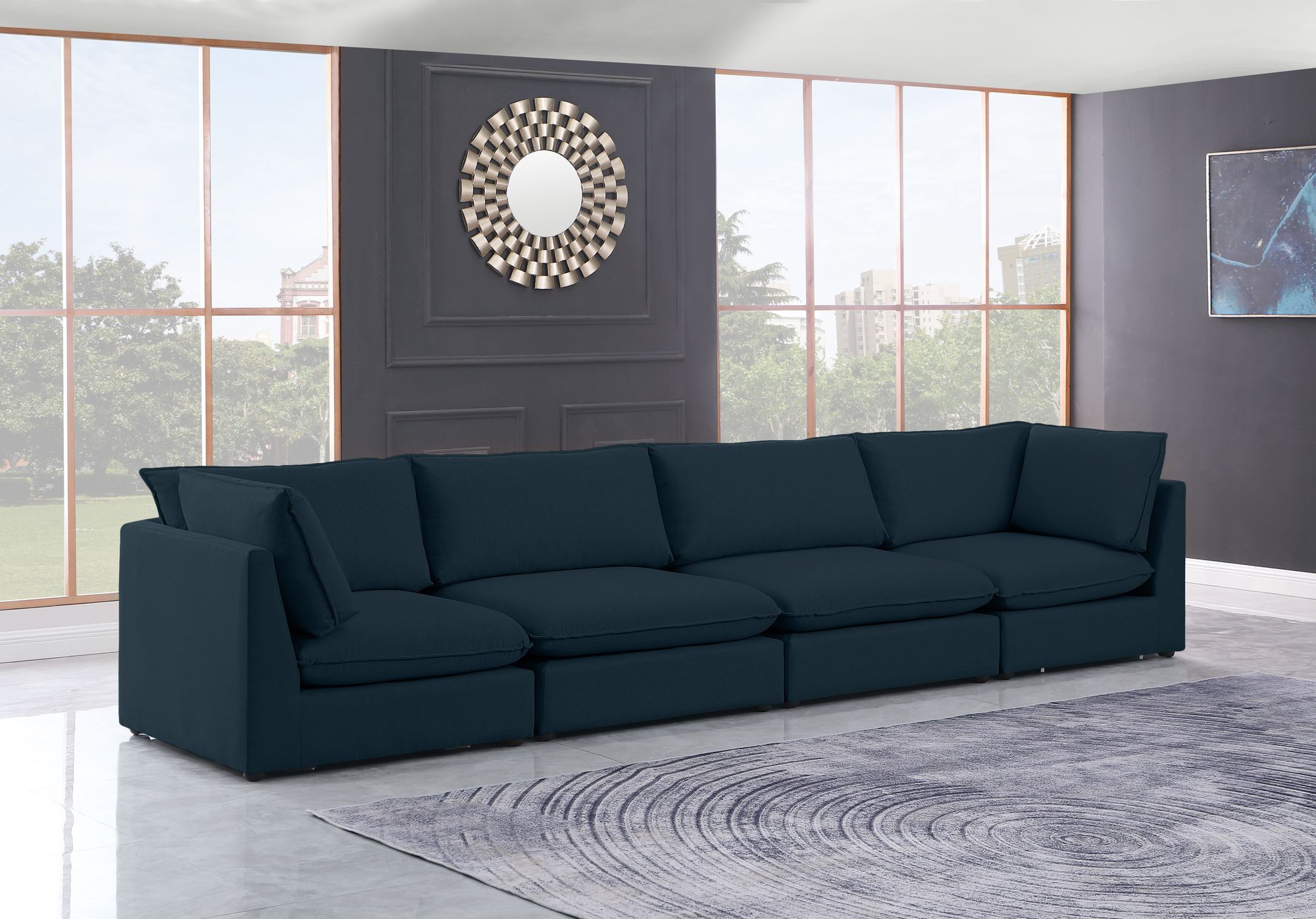 Mackenzie Linen 160" Modular Sofa