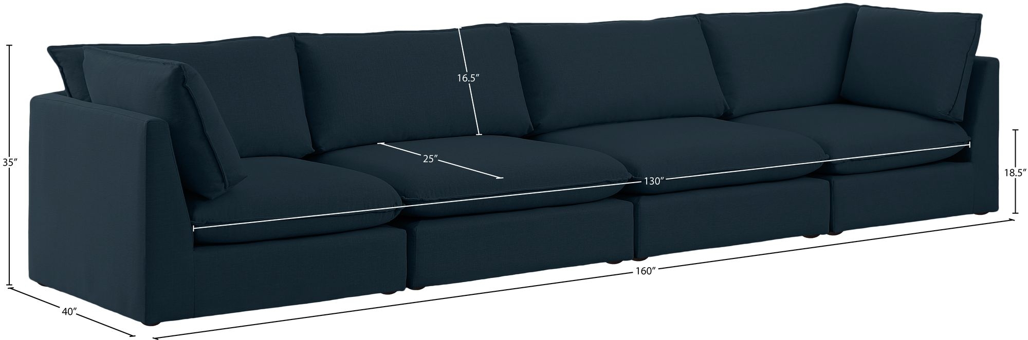 Mackenzie Linen 160" Modular Sofa