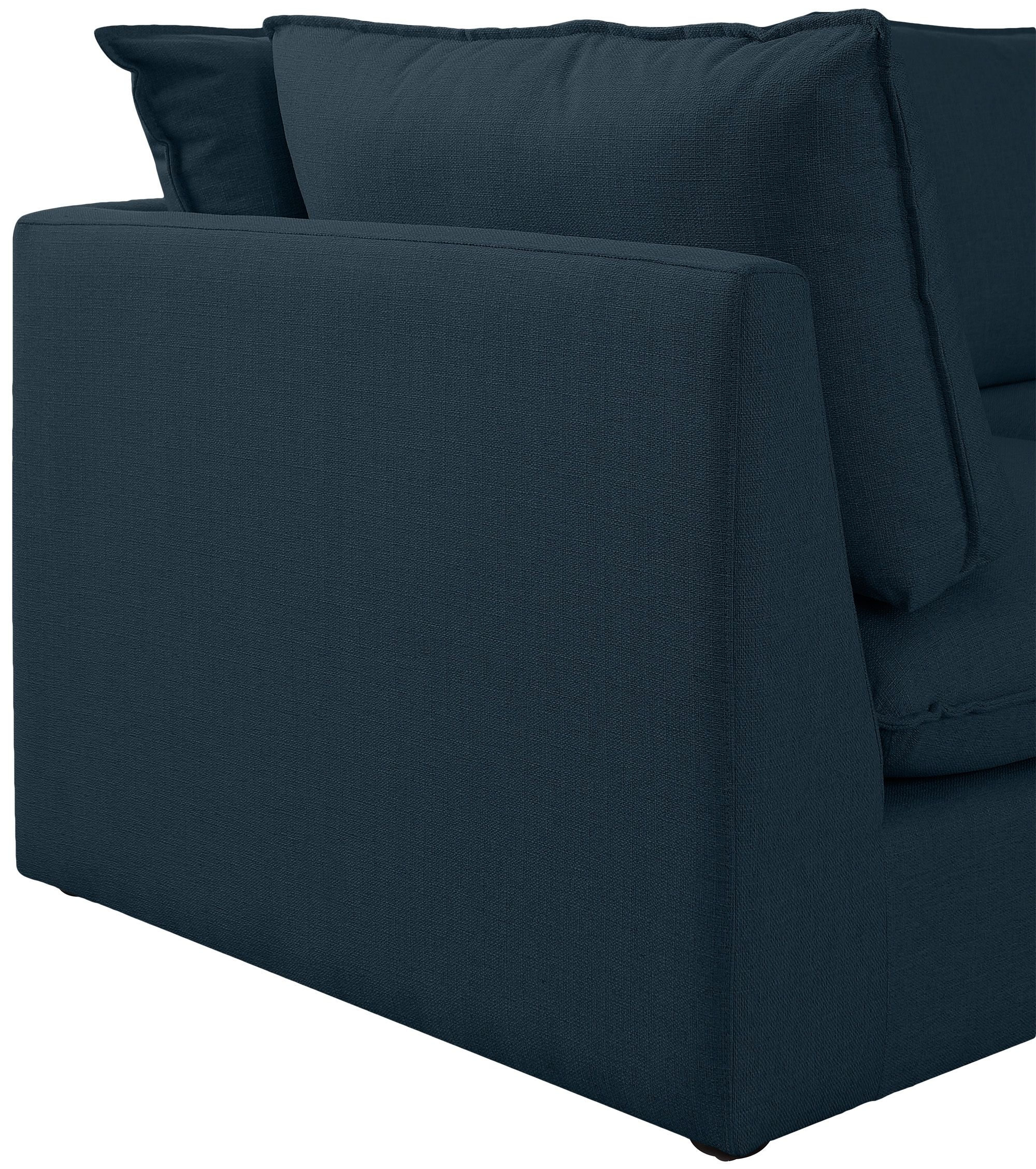 Mackenzie 120" 4-Piece Linen Fabric Modular Corner Sectional Sofa
