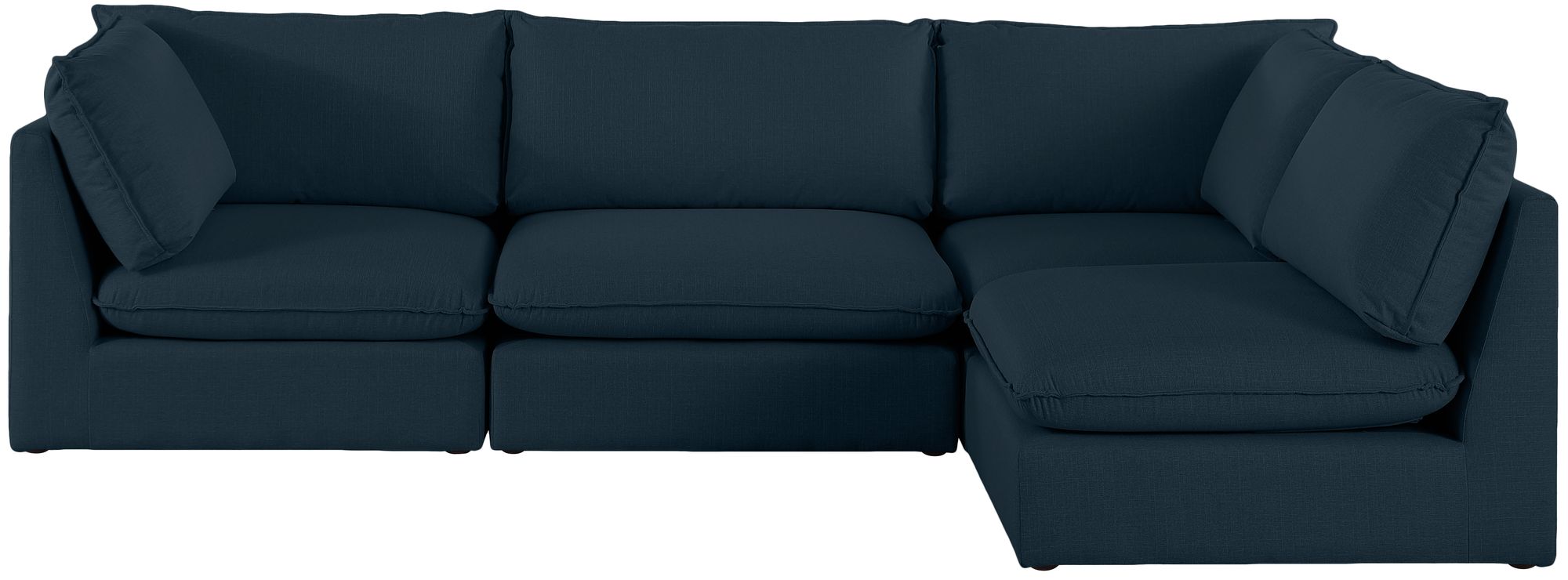 Mackenzie 120" 4-Piece Linen Modular Corner Sectional