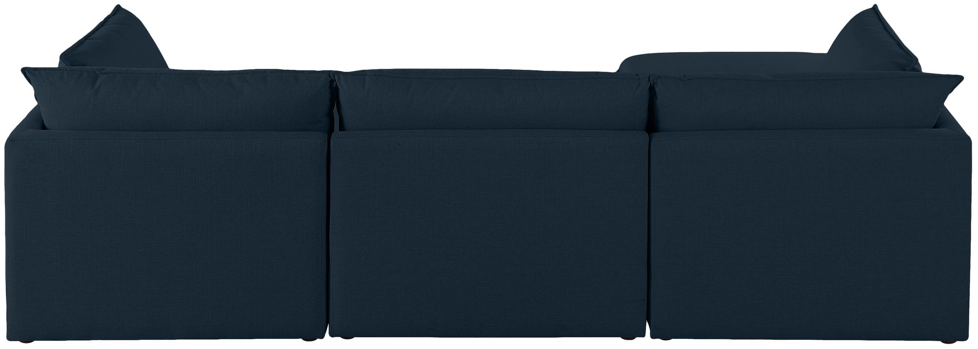 Mackenzie 120" 4-Piece Linen Modular Sectional