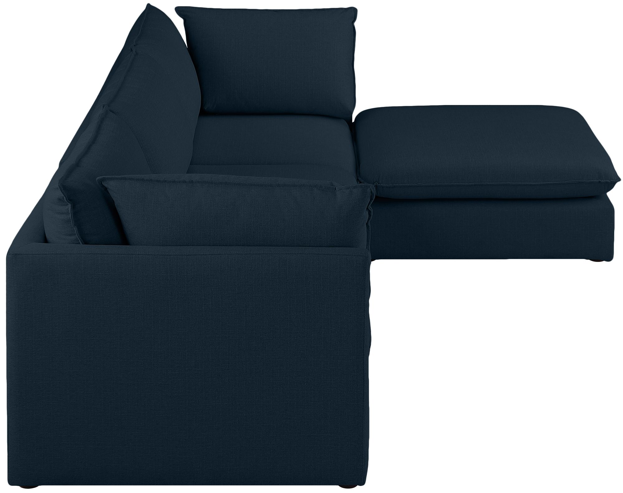 Mackenzie 120" 4-Piece Linen Modular Sectional