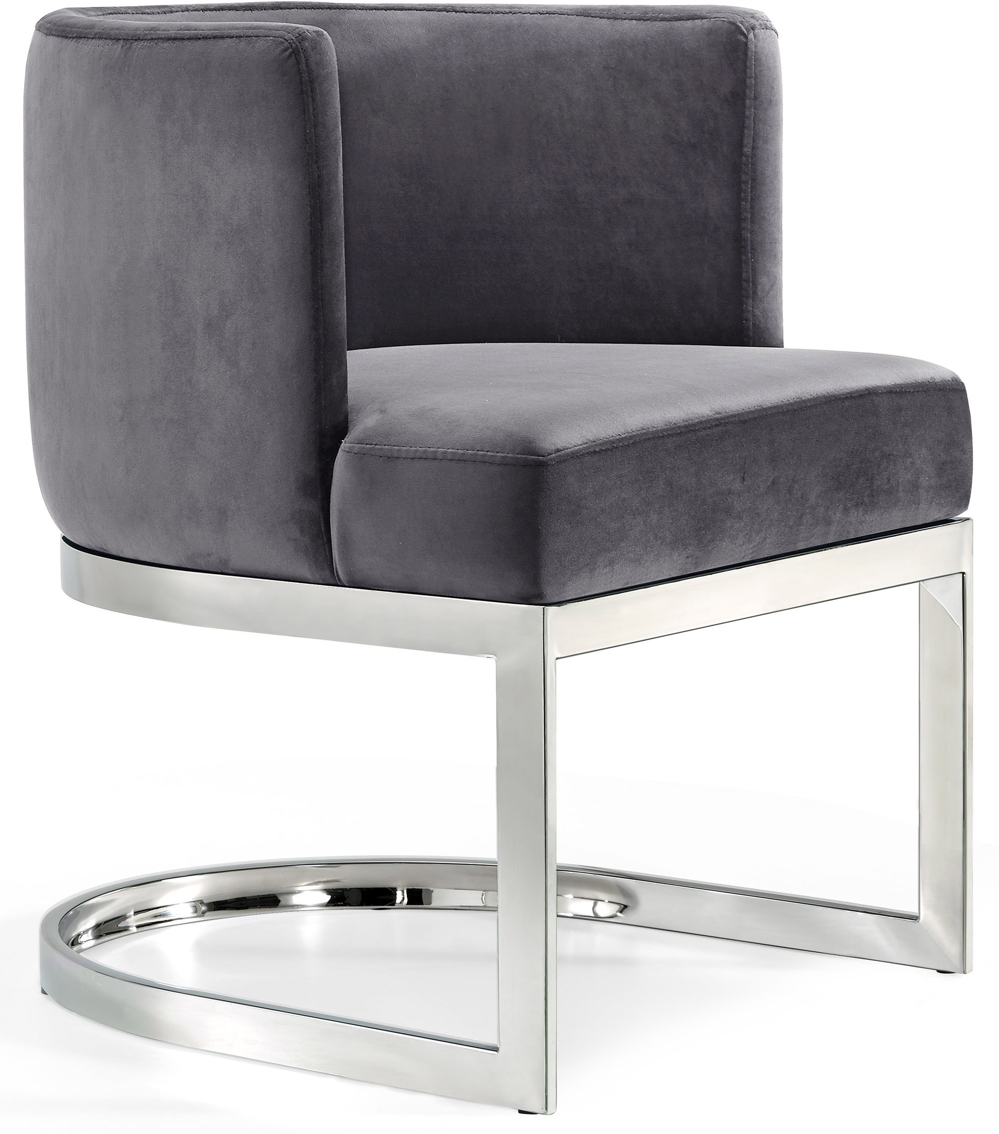 Gianna Velvet Dining Chair with Stainless Steel Base