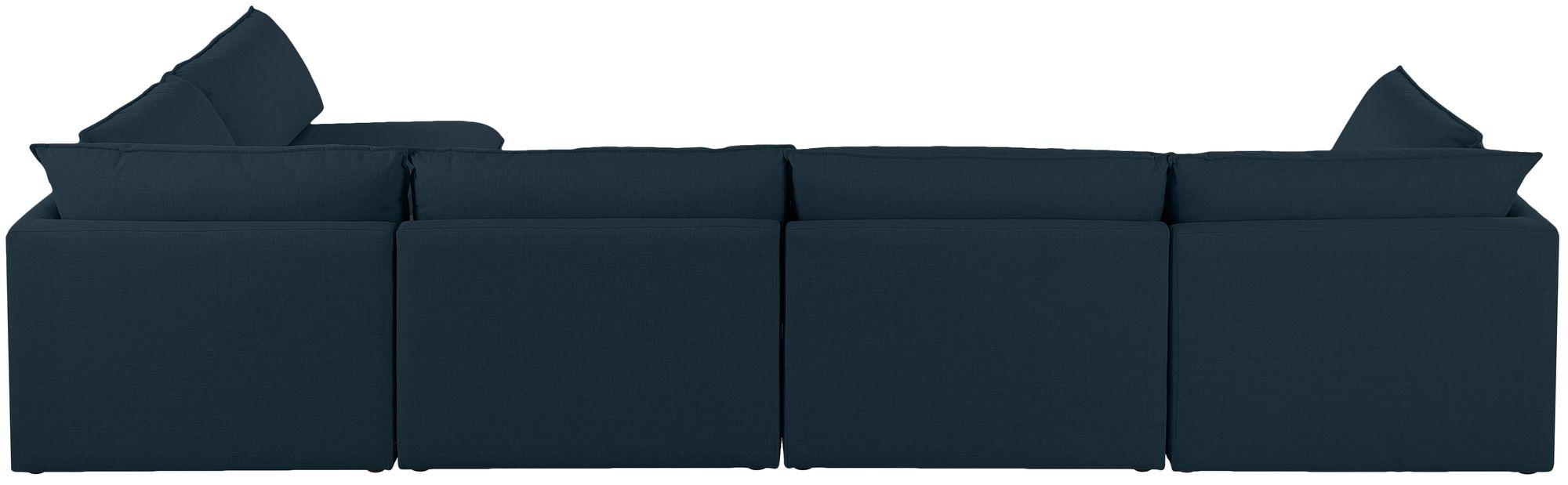Mackenzie 160" 5-Piece Linen Fabric Modular Corner Sectional Sofa