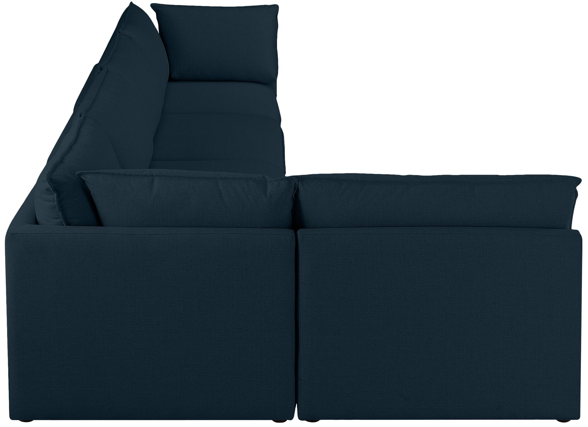 Mackenzie 160" 5-Piece Linen Fabric Modular Corner Sectional Sofa