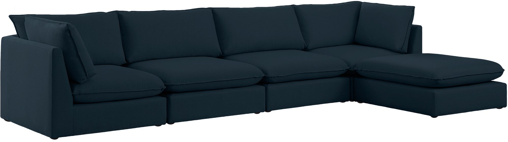 Mackenzie 160" 5-Piece Linen Modular Sectional