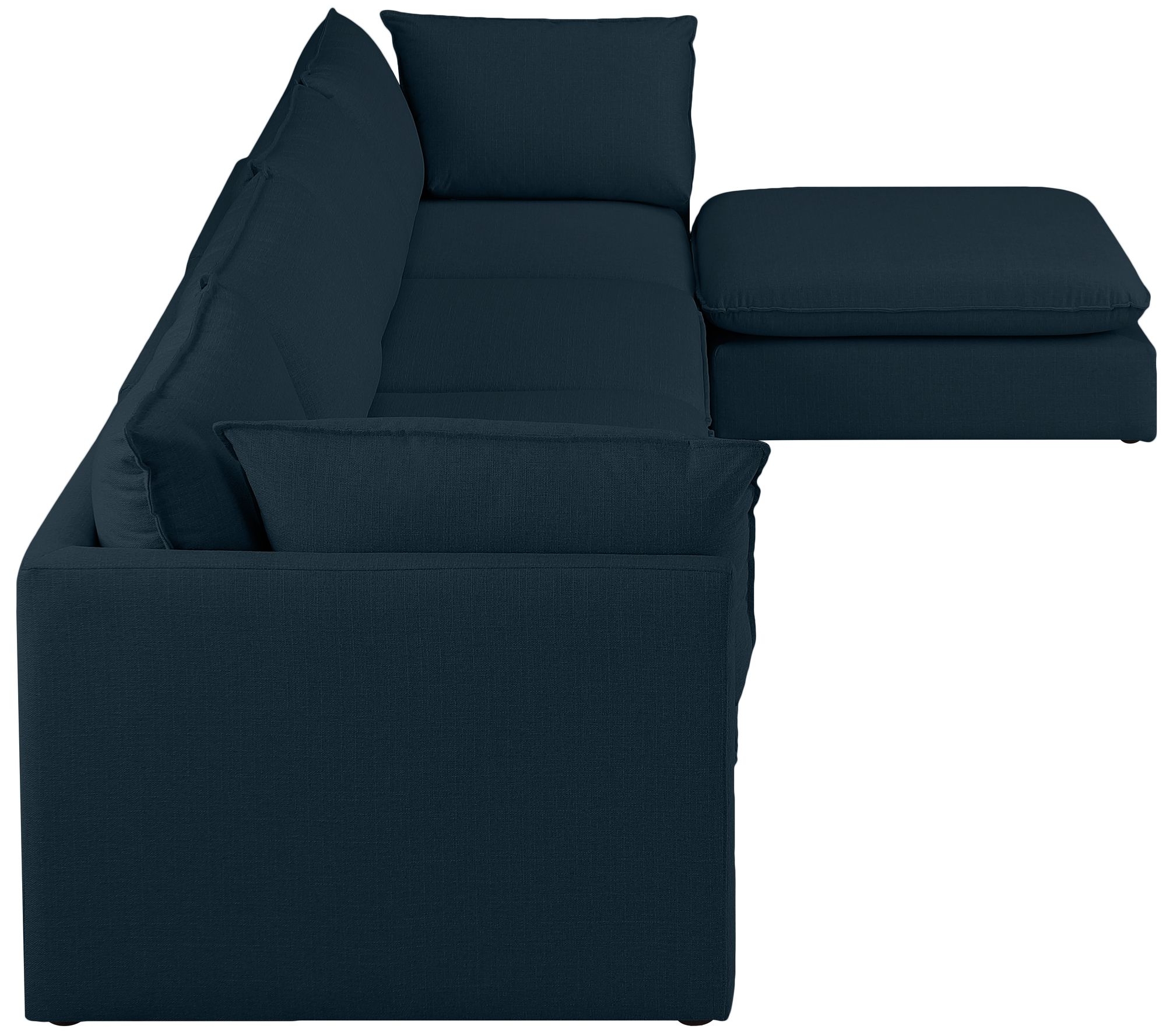 Mackenzie 160" 5-Piece Linen Fabric Modular Sectional Sofa