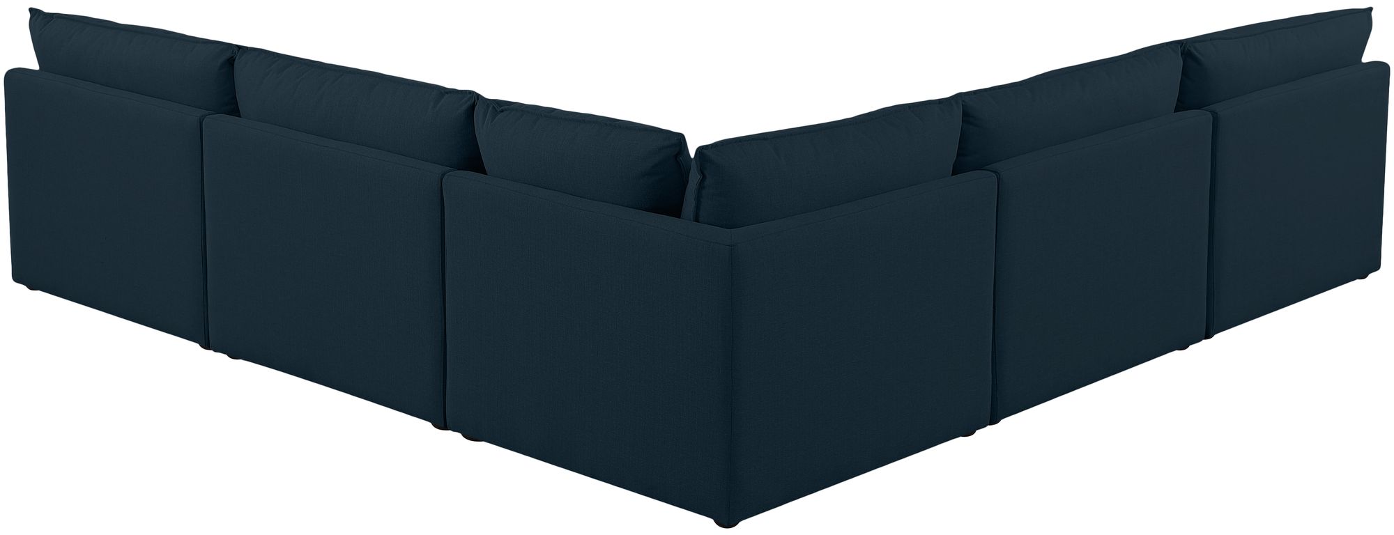 Mackenzie 120" 5-Piece Linen Modular Armless Sectional