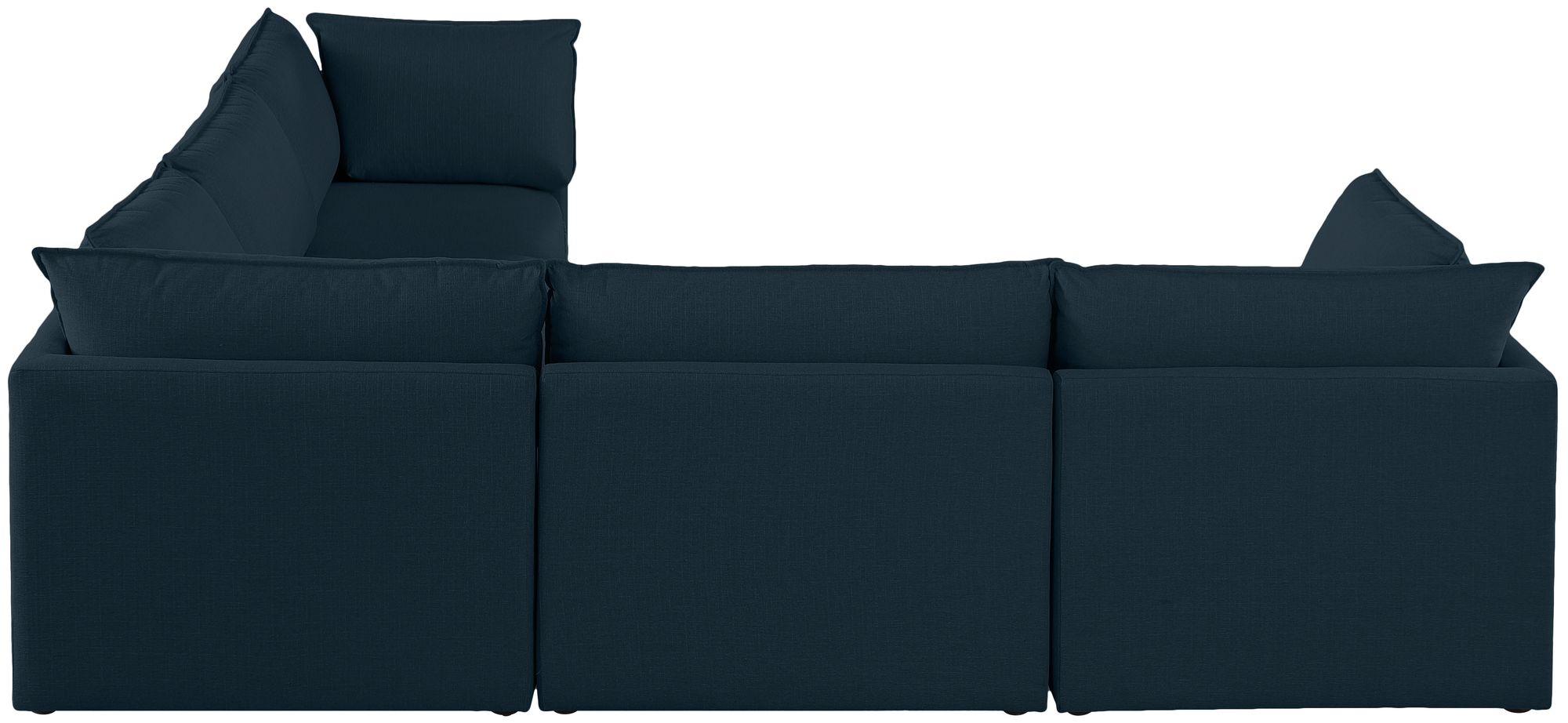 Mackenzie 120" 5-Piece Linen Fabric Modular Sectional Sofa