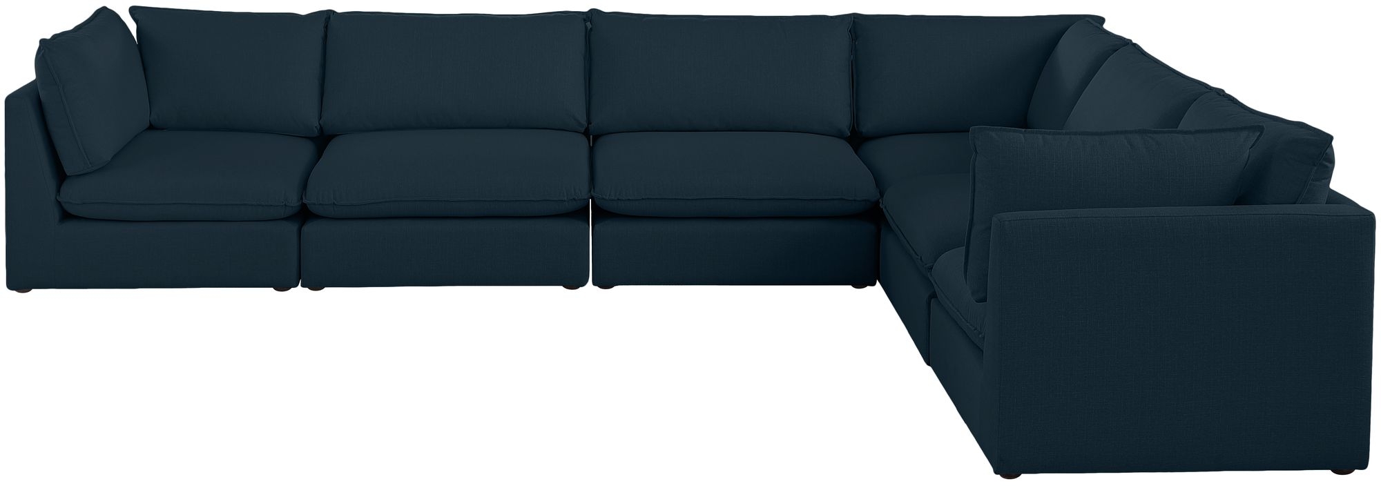 Mackenzie 160" 6-Piece Linen Fabric Modular Sectional Sofa