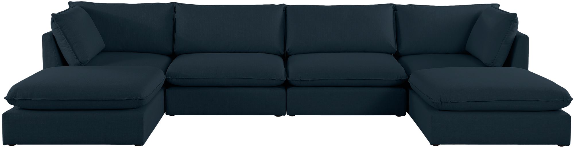 Mackenzie 160" 6-Piece Linen Modular U-Shape Sectional