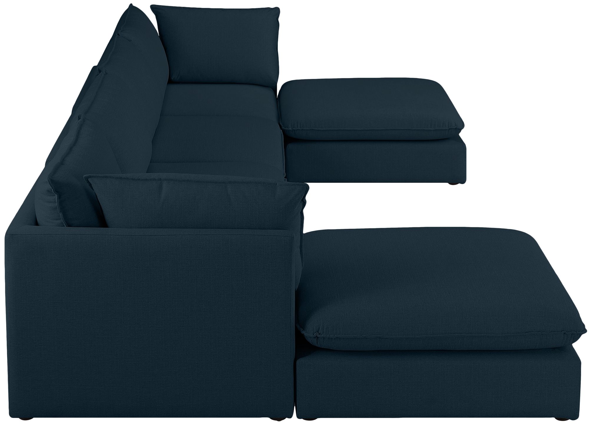 Mackenzie 160" 6-Piece Linen Modular U-Shape Sectional