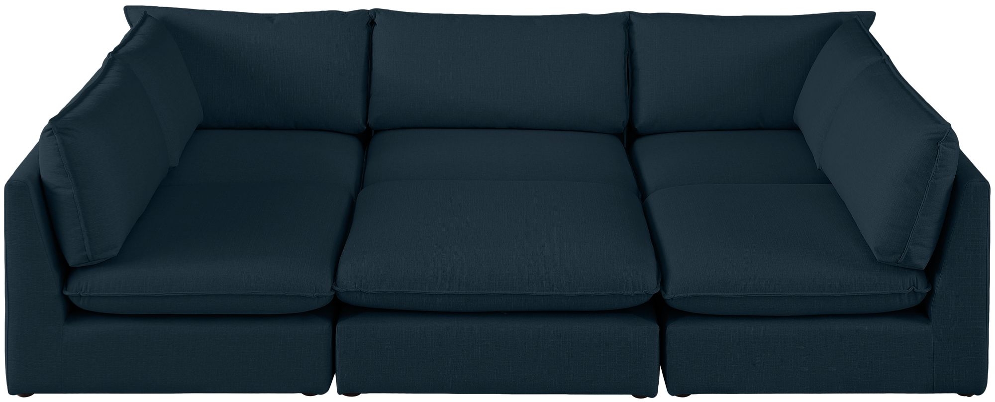 Mackenzie 120" 6-Piece Linen Fabric Modular Sectional Sofa