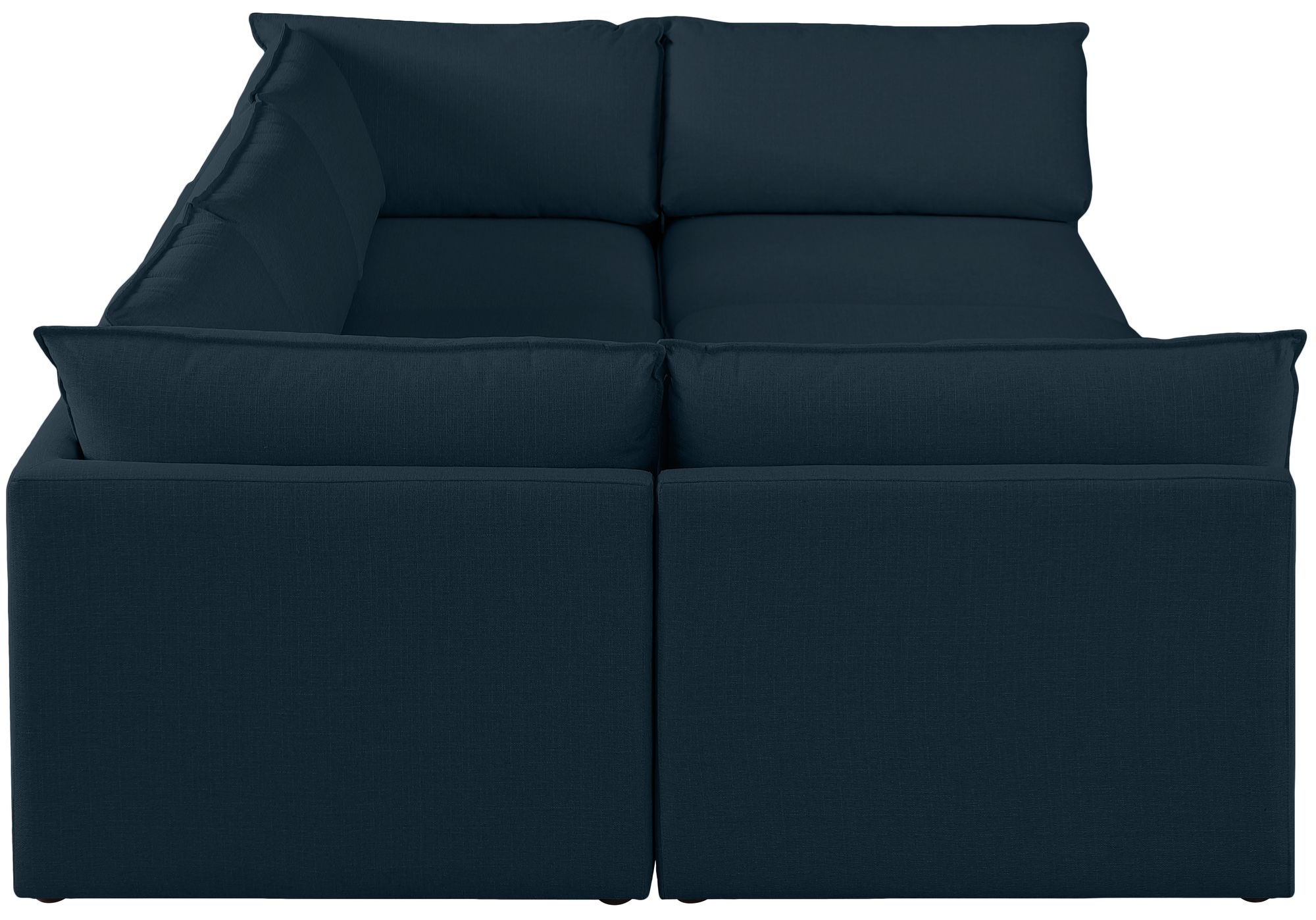 Mackenzie 120" 6-Piece Linen Fabric Modular Sectional Sofa