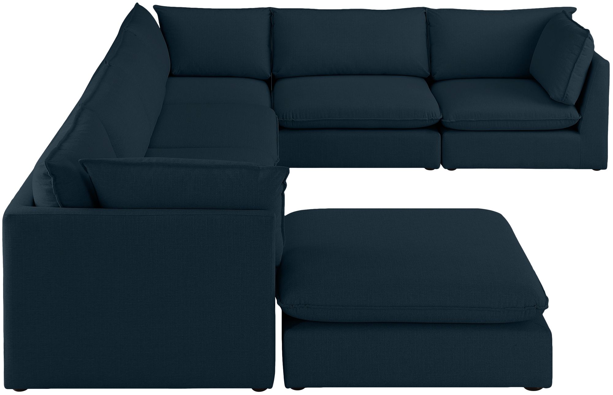Mackenzie 160" 7-Piece Linen Modular Sectional