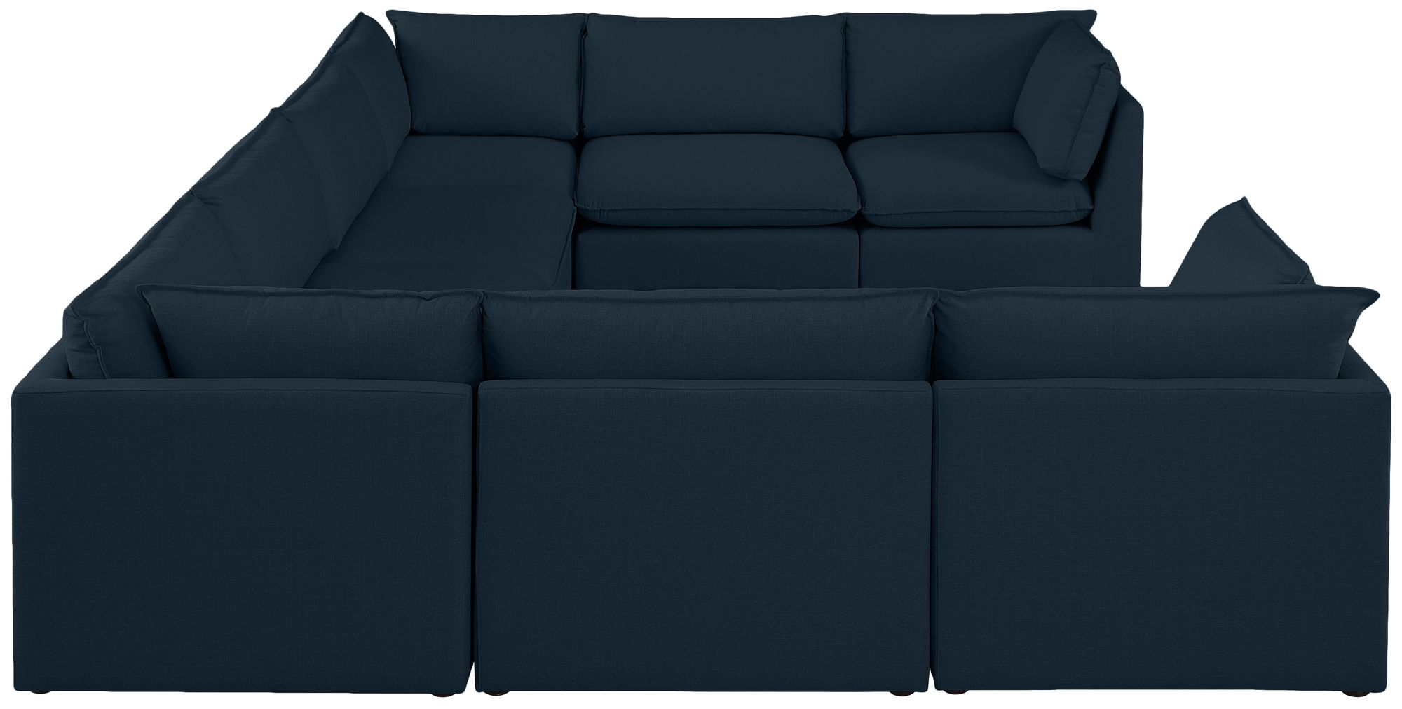 Mackenzie 160" 8-Piece Linen Fabric Modular Sectional Sofa