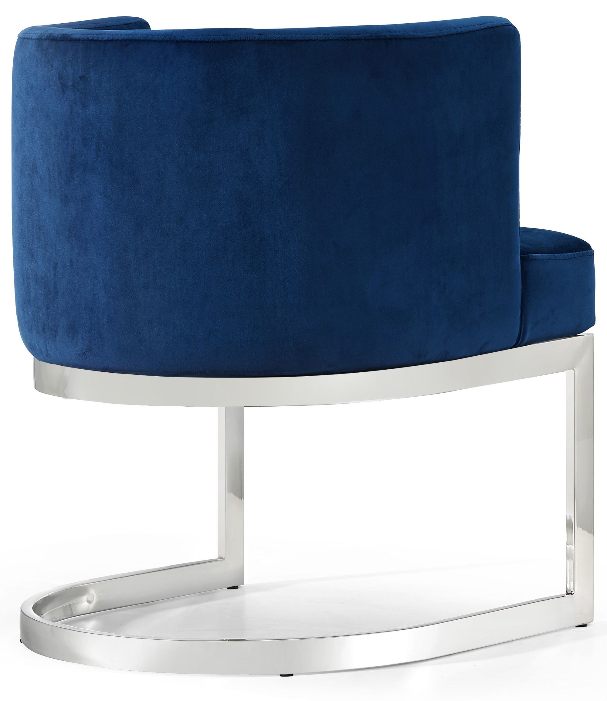 Gianna Velvet Dining Chair with Chrome Stainless Steel Base