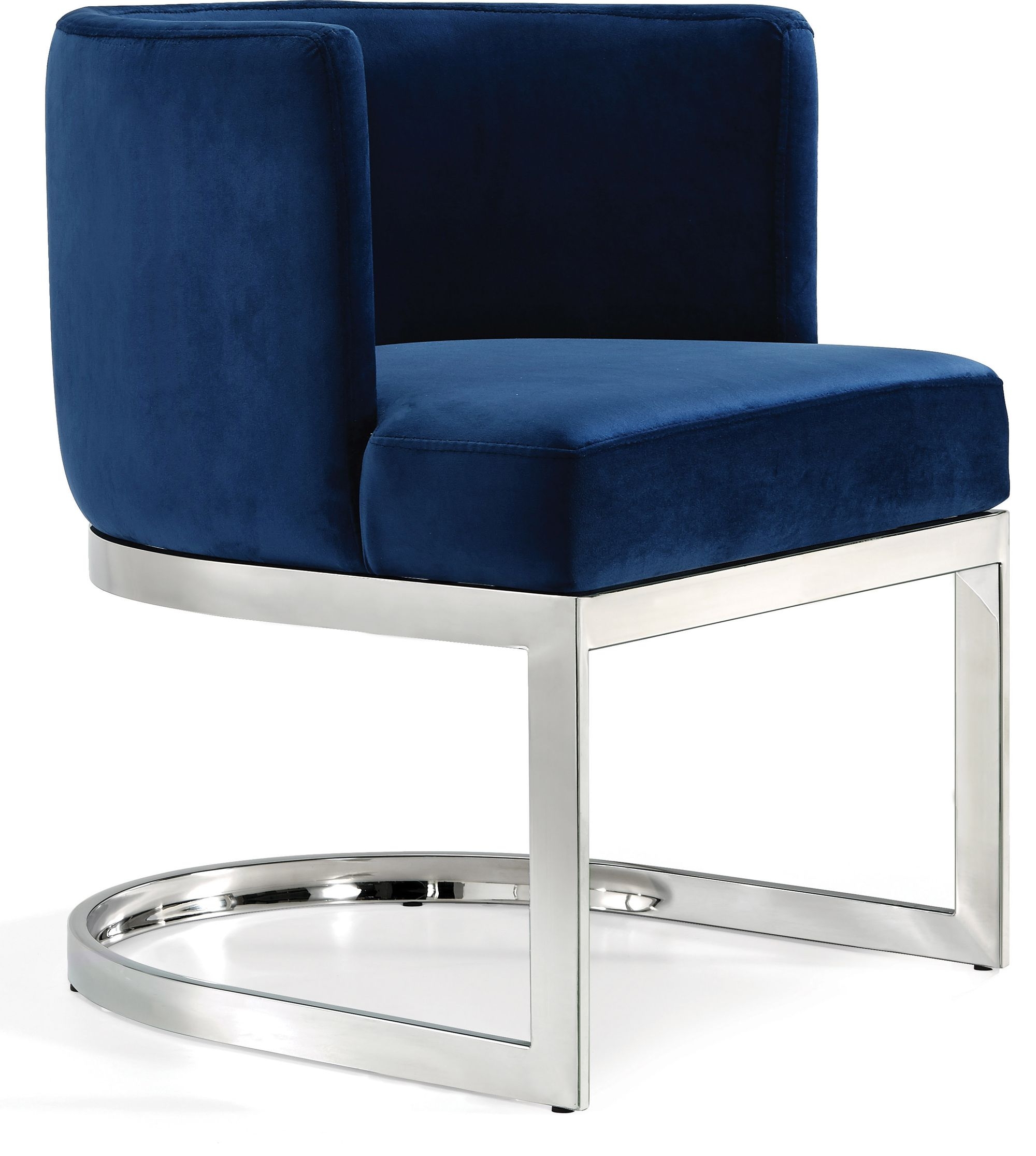 Gianna Velvet Dining Chair with Stainless Steel Base