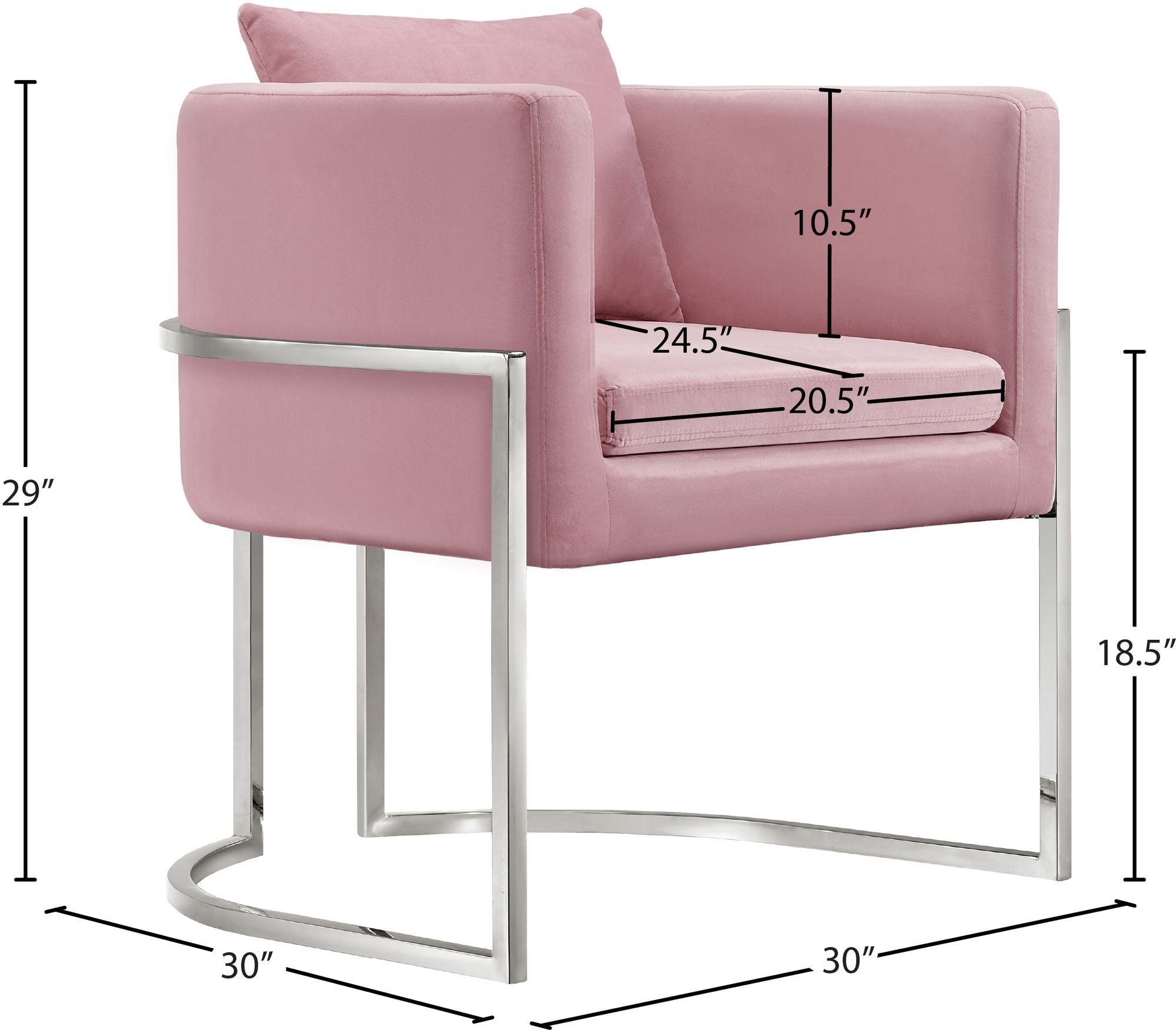 Pippa Velvet Accent Chair