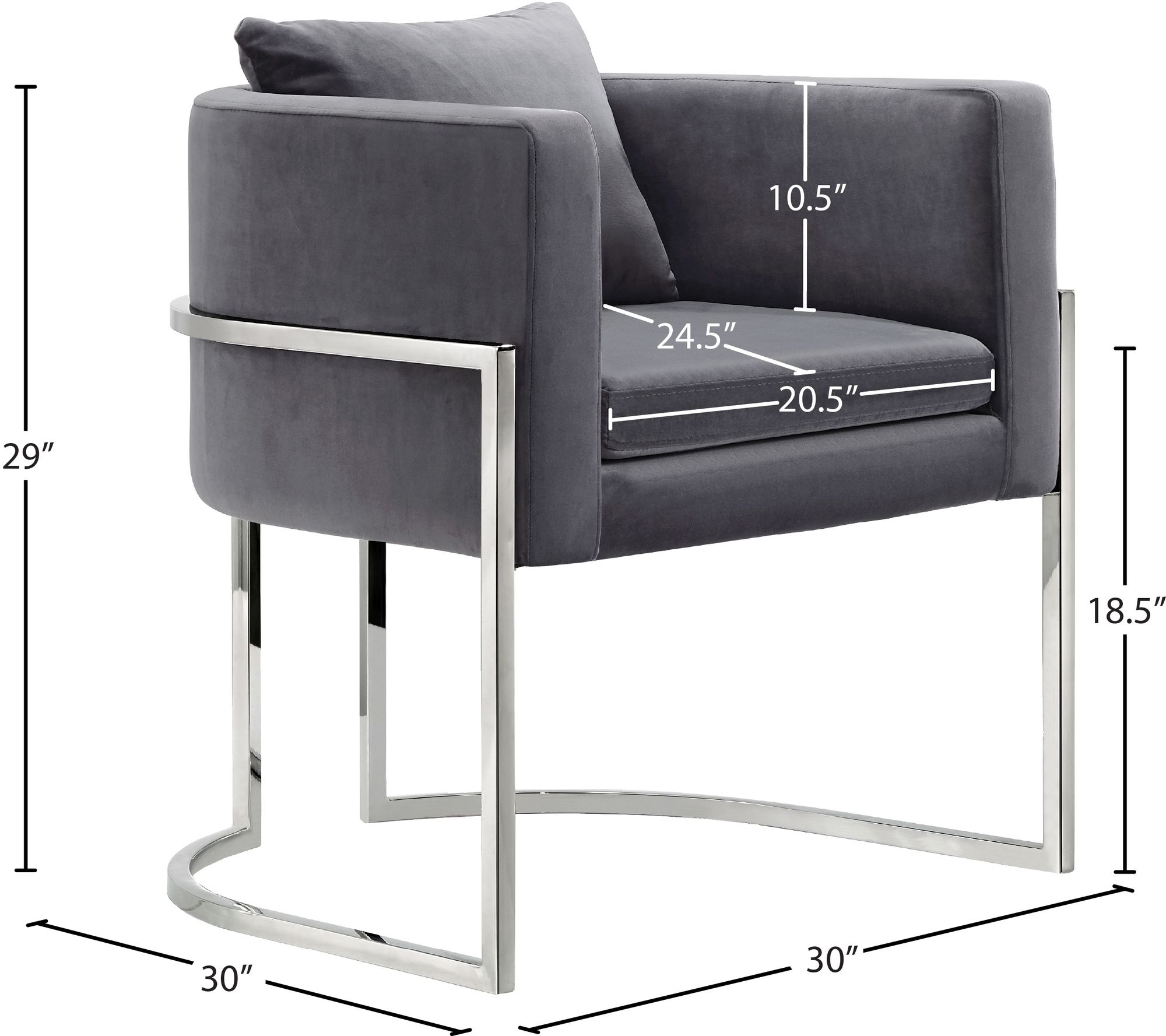 Pippa Velvet Accent Chair