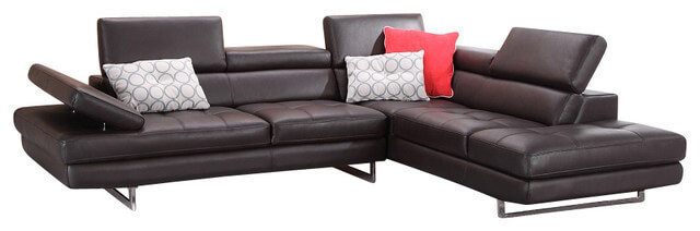 A761 Italian Leather Sectional