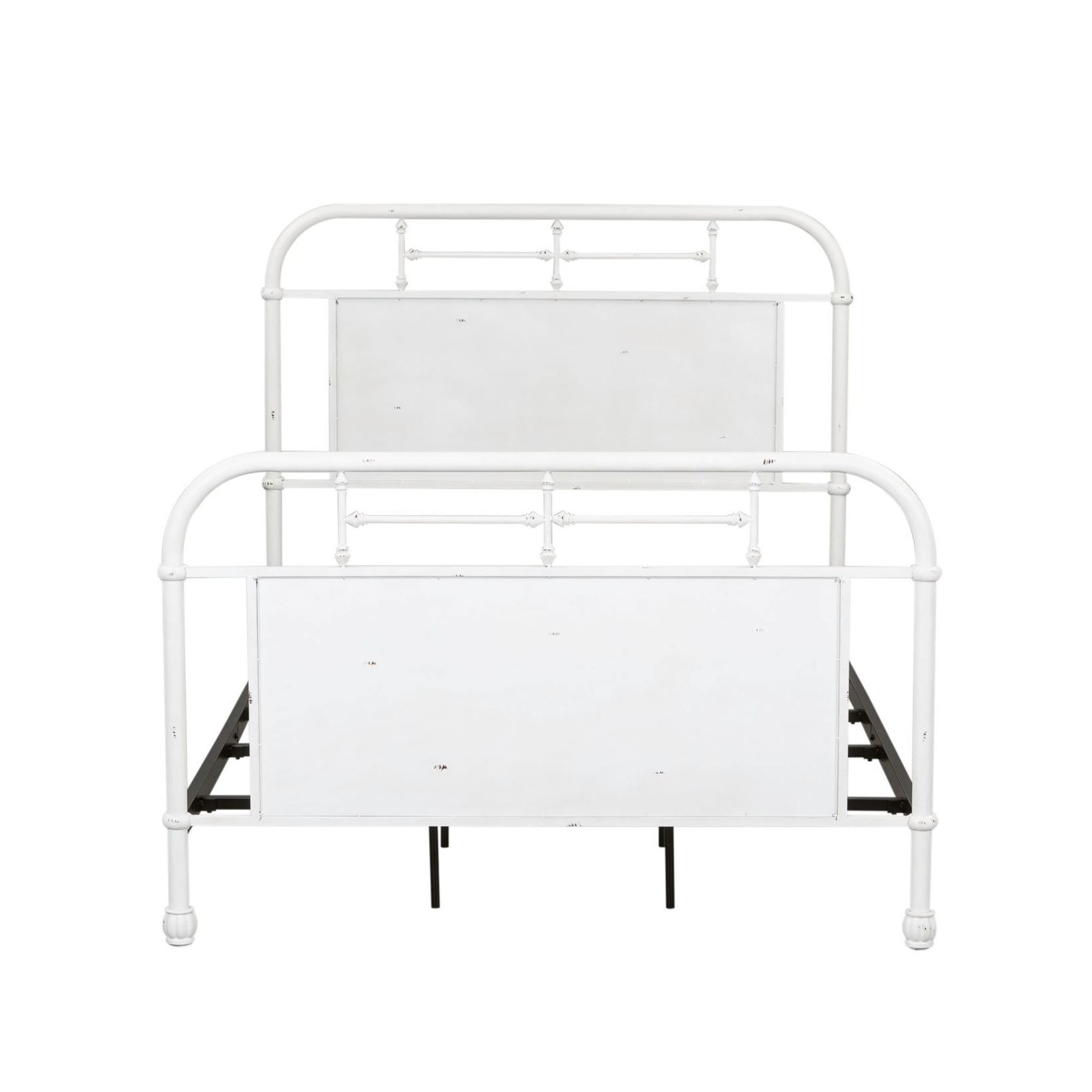 Vintage Twin Size Metal Bed Set with Trundle