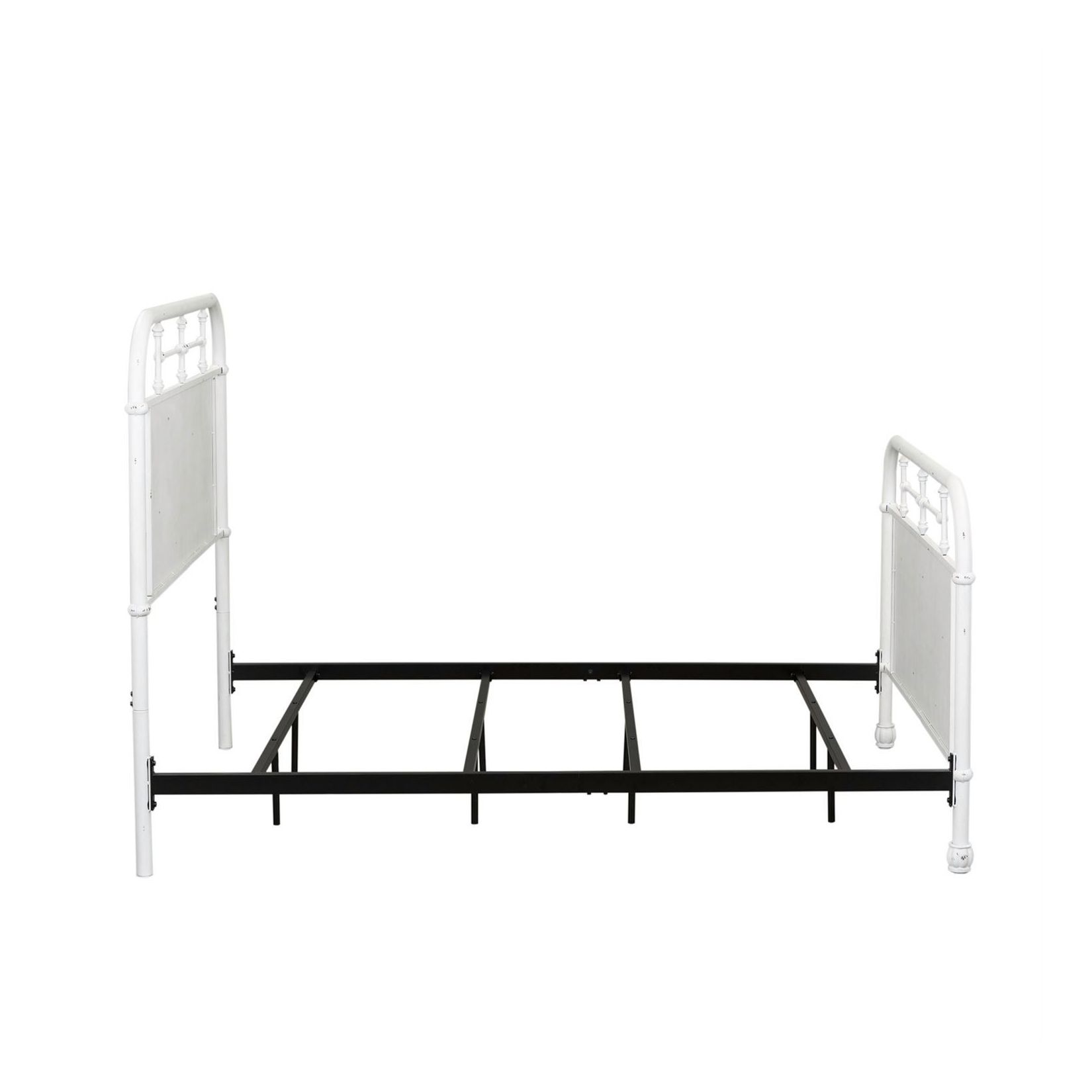 Vintage Twin Size Metal Bed Set with Trundle