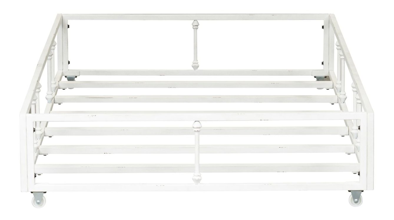 Vintage Twin Size Metal Bed Set with Trundle