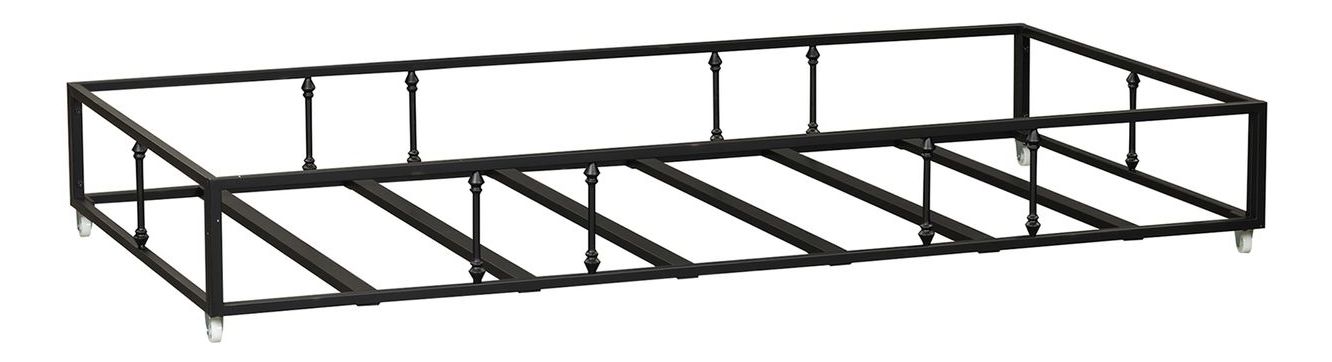 Vintage Twin Size Metal Bed Set with Trundle