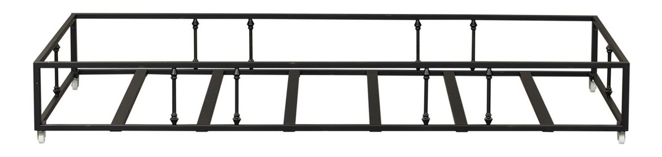 Vintage Twin Size Metal Bed Set with Trundle