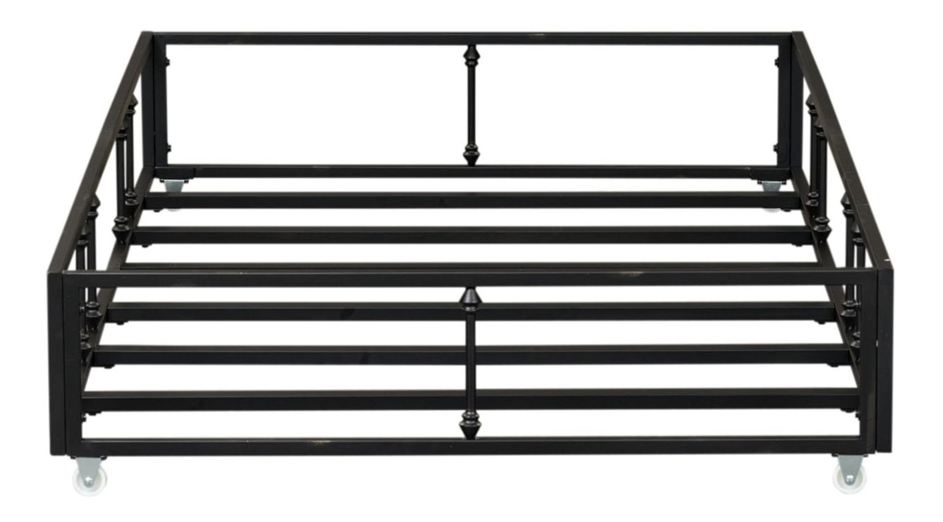 Vintage Twin Size Metal Bed Set with Trundle