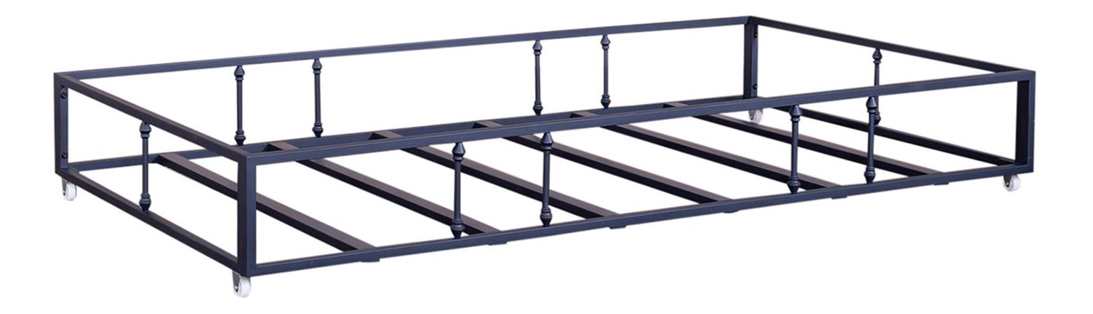 Vintage Twin Size Metal Bed Set with Trundle
