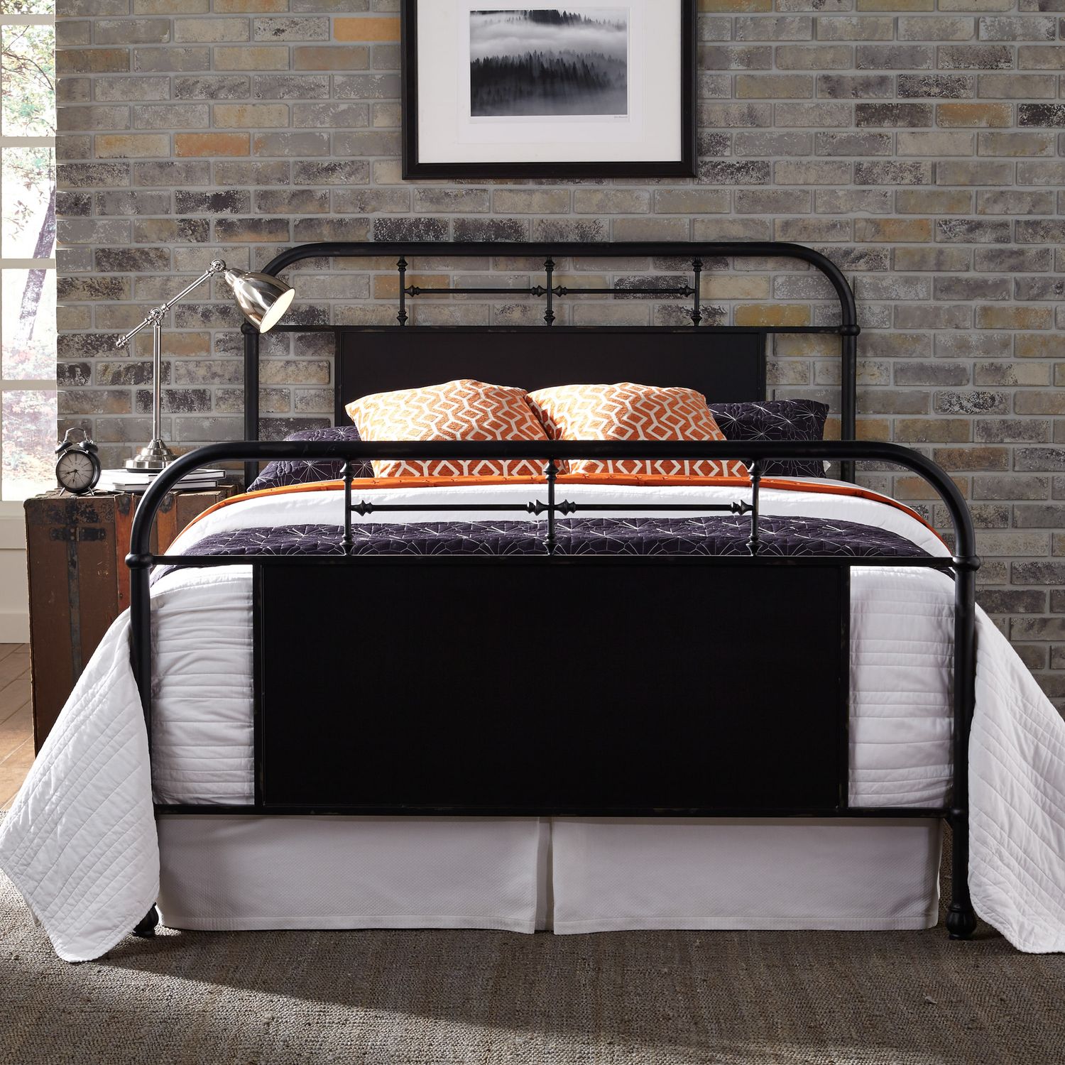 Vintage Series Queen Size Metal Bed