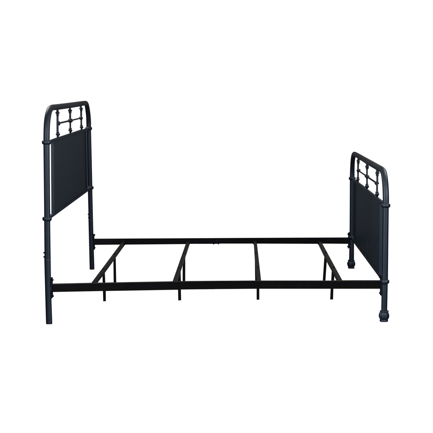Vintage Series King Size Metal Bed - Distressed Navy