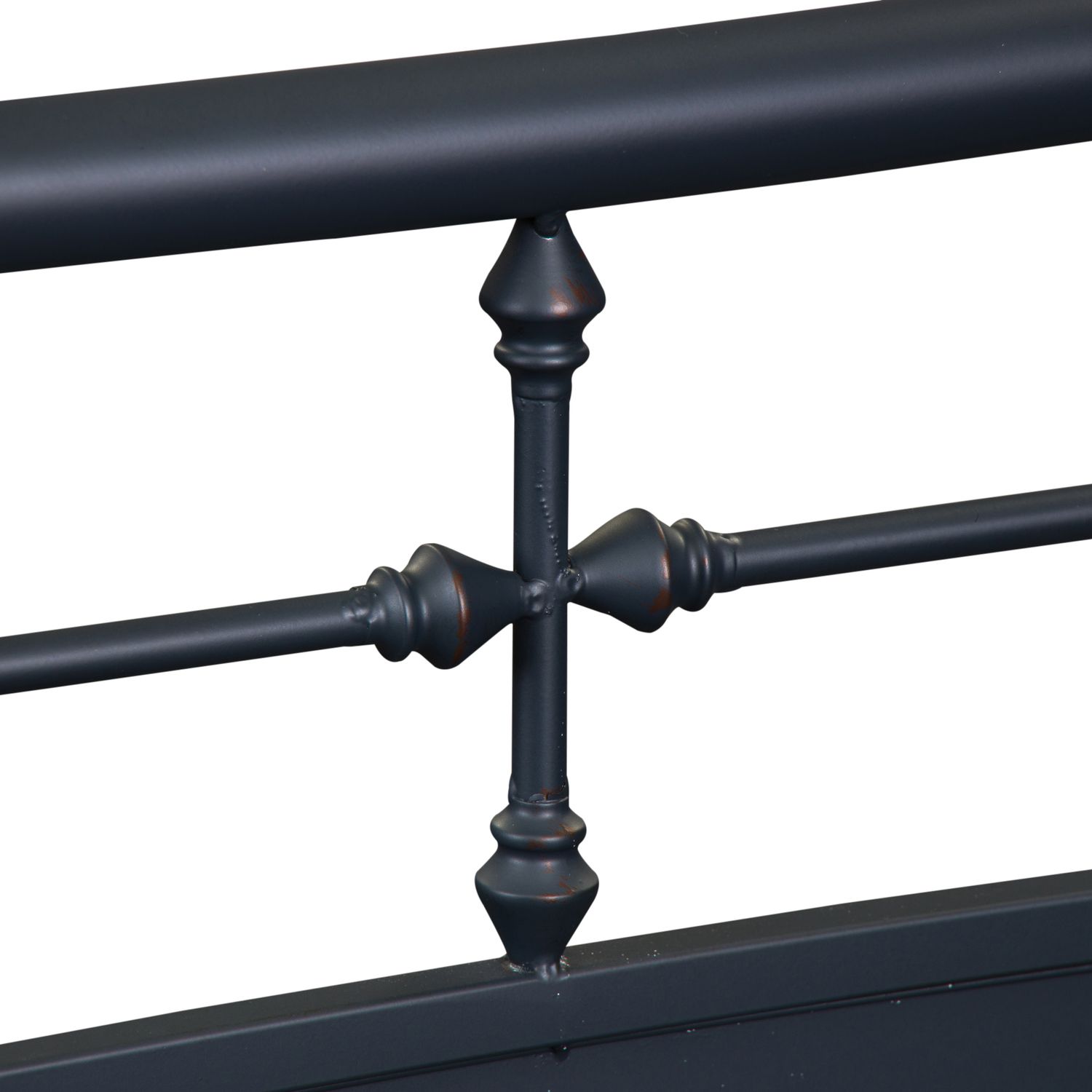 Vintage Series Full Size Metal Bed - Distressed Navy