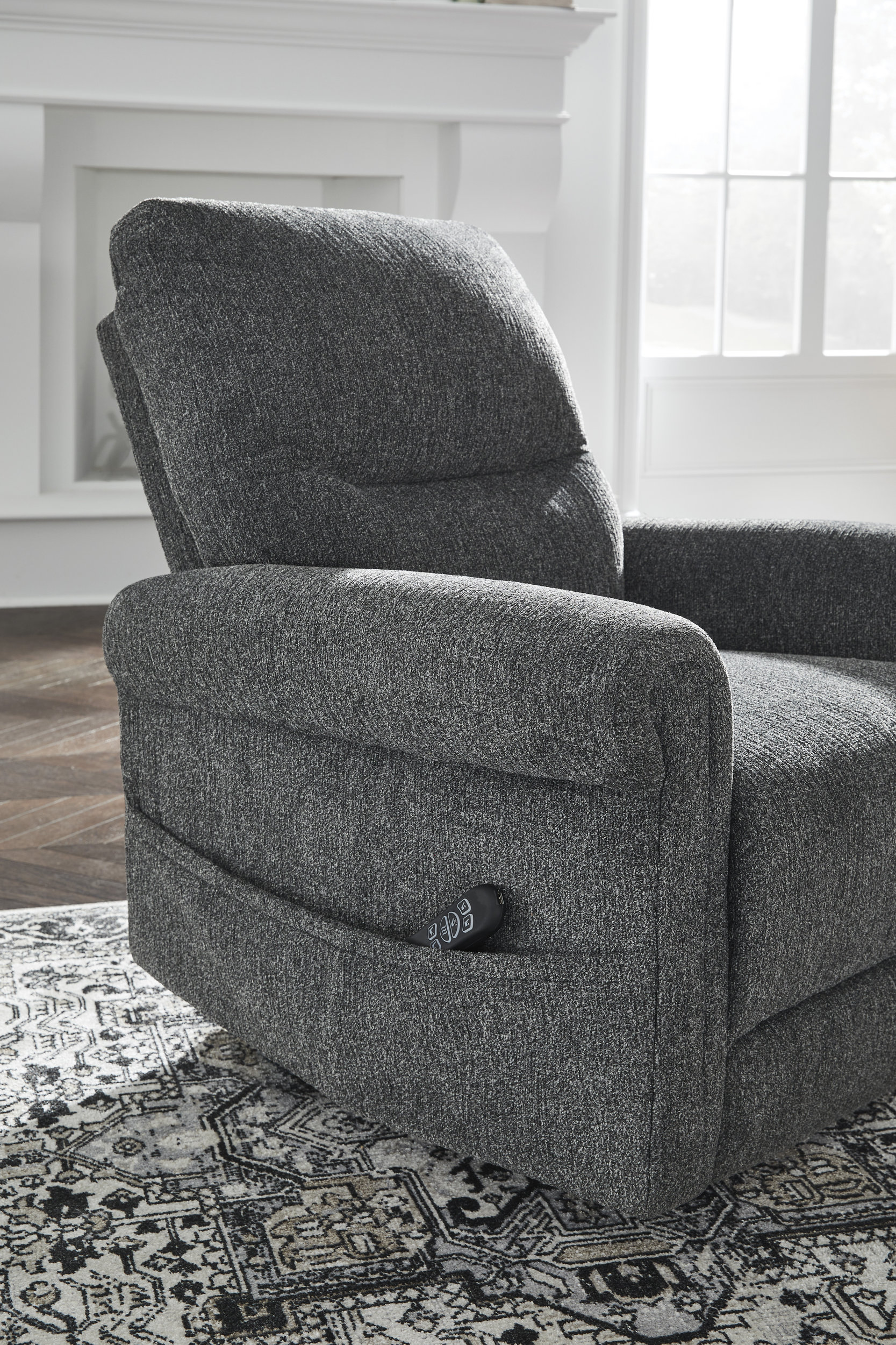 Aureta Fabric Power Lift Recliner