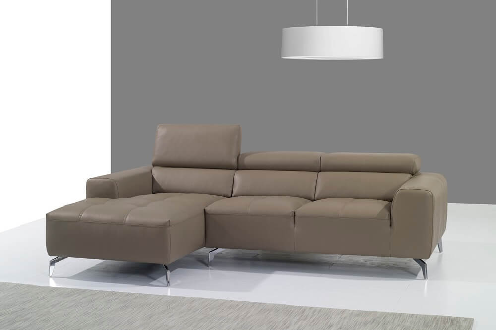 A978B Italian Leather Sectional Sofa